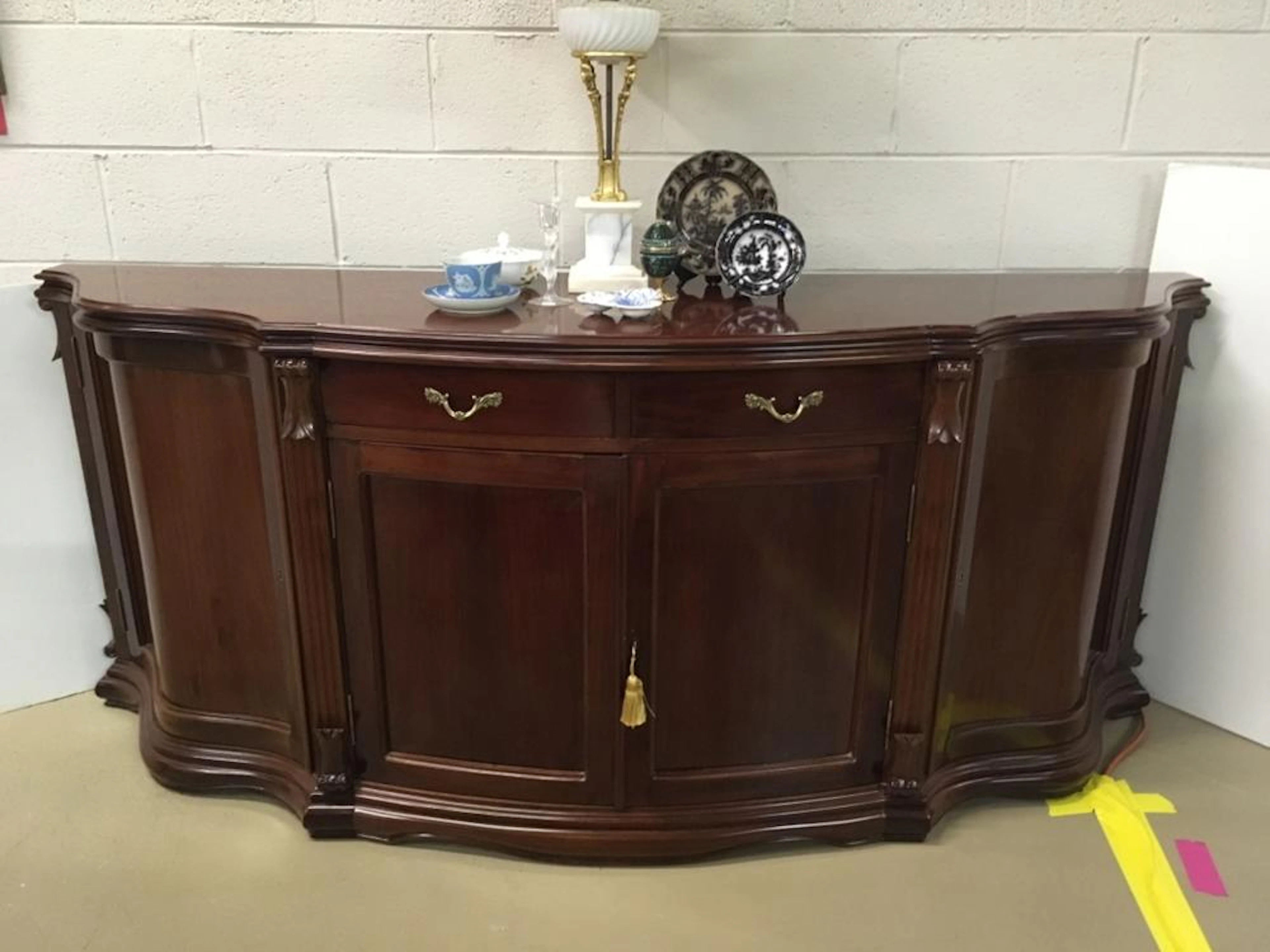 CUSTOM MADE MAHOGANY SIDEBOARD
