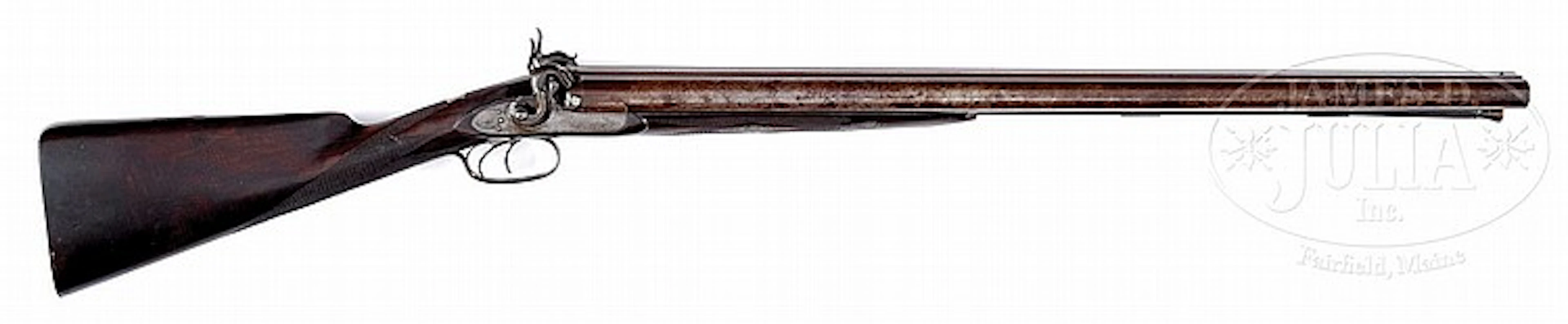 ROBUST 8 BORE PERCUSSION SHOTGUN BY WILLIAM GREENER.
