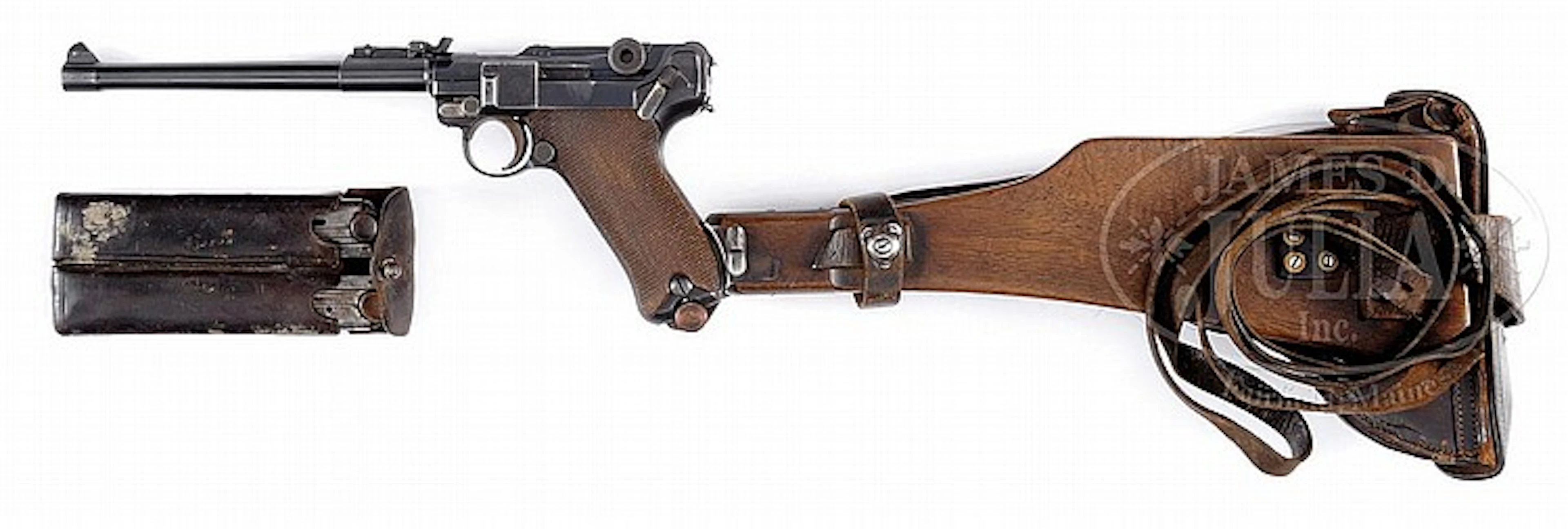 INTERESTING DWM 1914 ARTILLERY LUGER REFURBISHED FOR COMMERCIAL MARKET