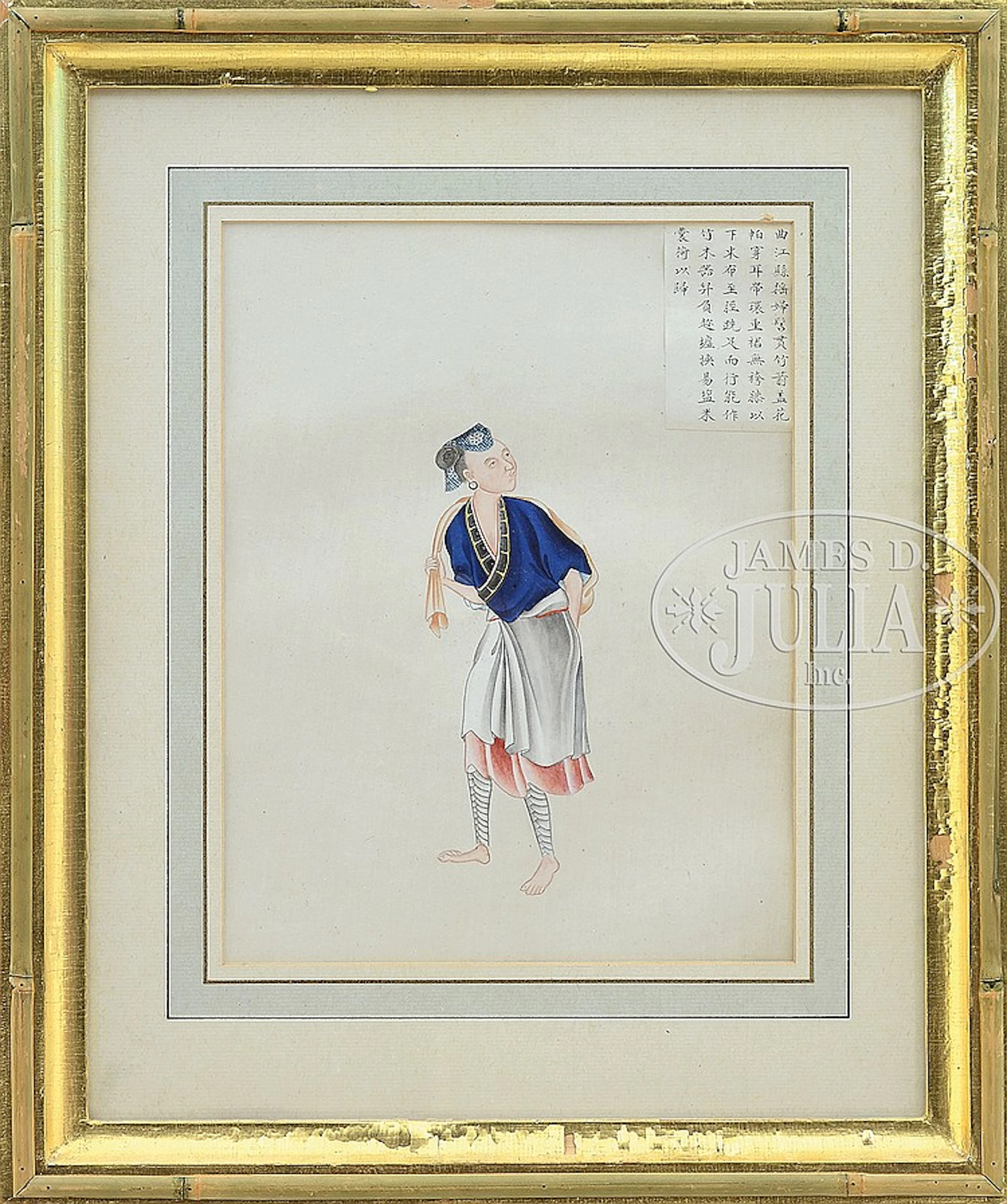 LOT OF SIX FRAMED PAINTINGS.