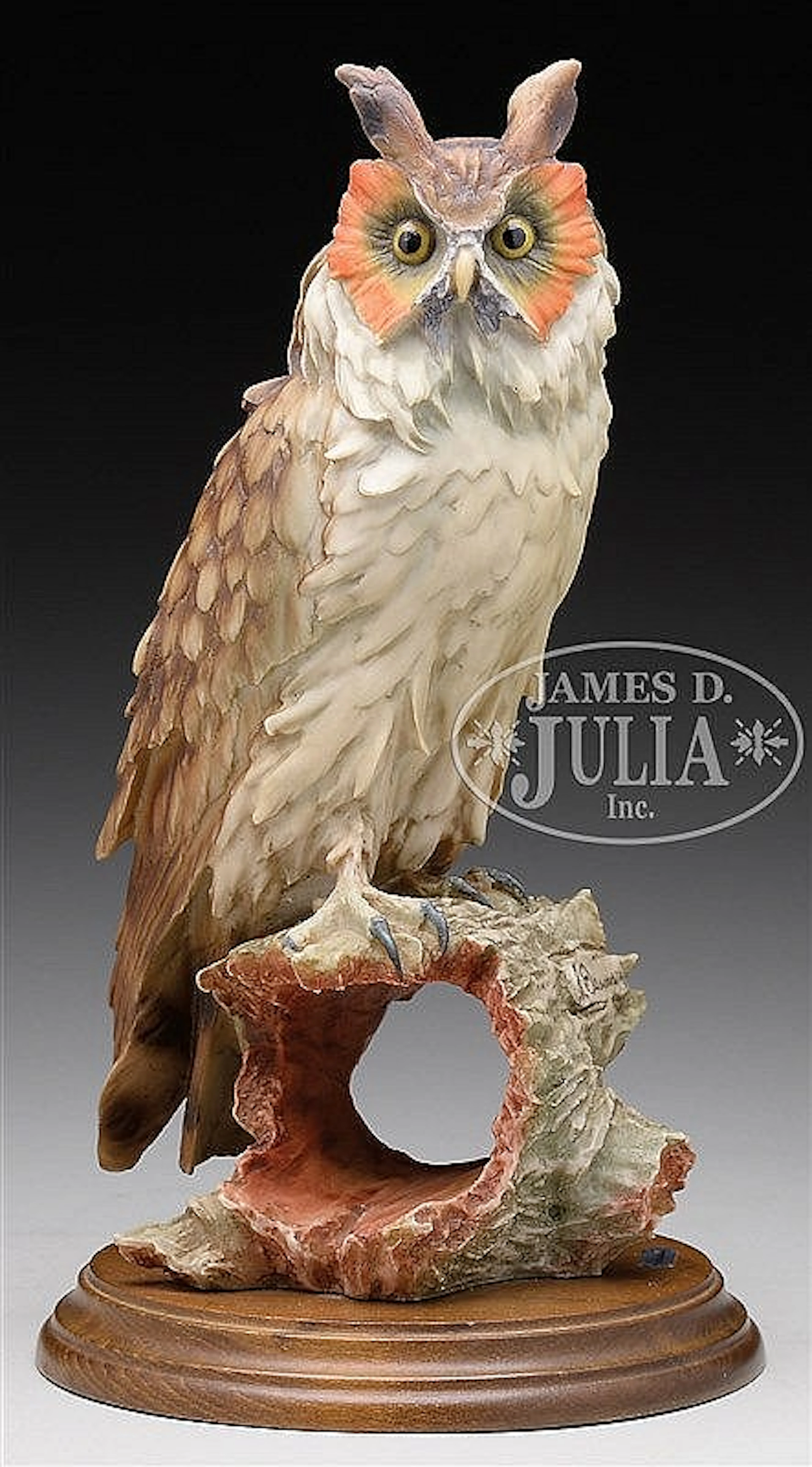FIGURINE OF PERCHED OWL.