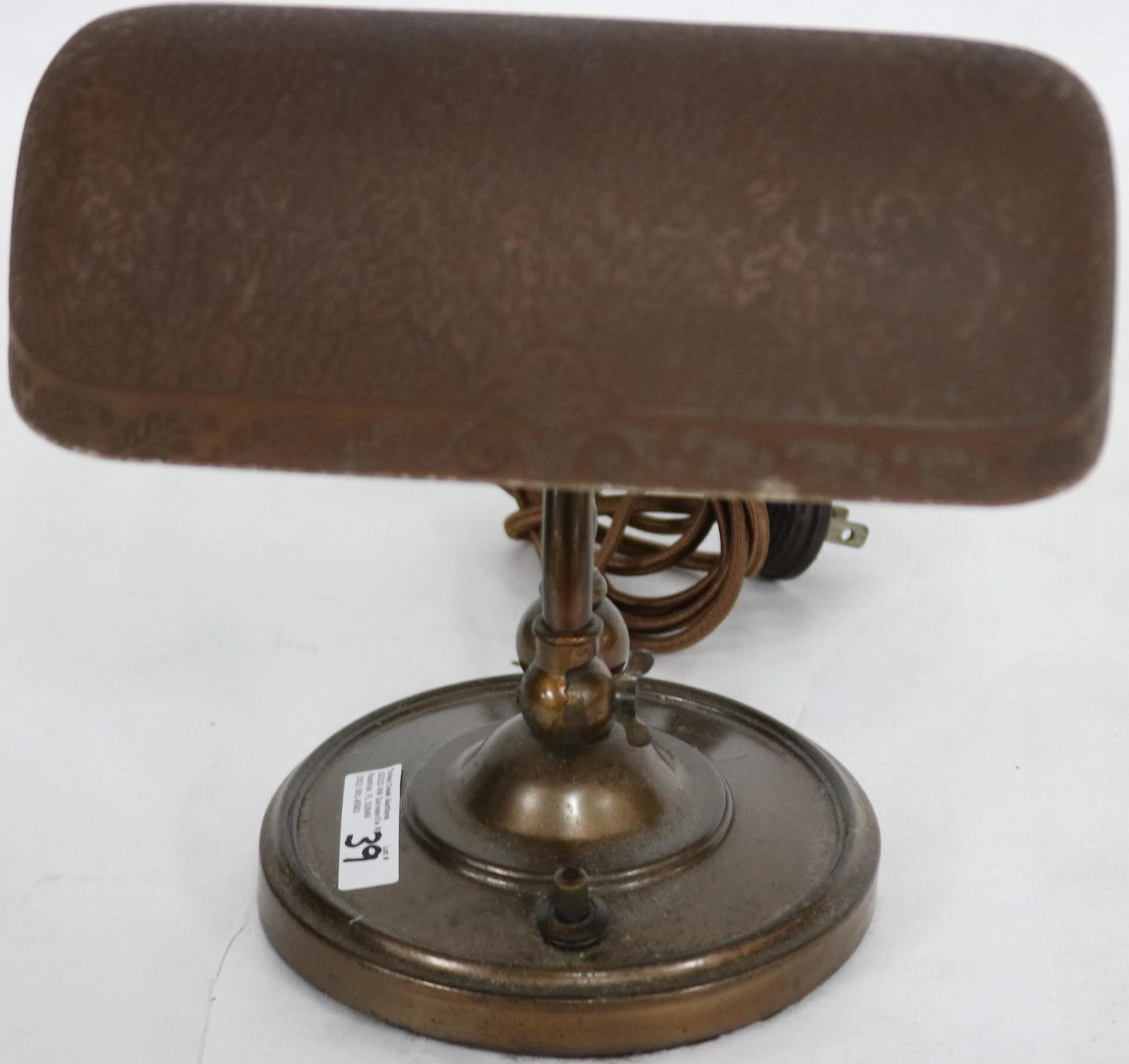 EMERALITE DESK LAMP WITH BROWN CASED BELLAVIA