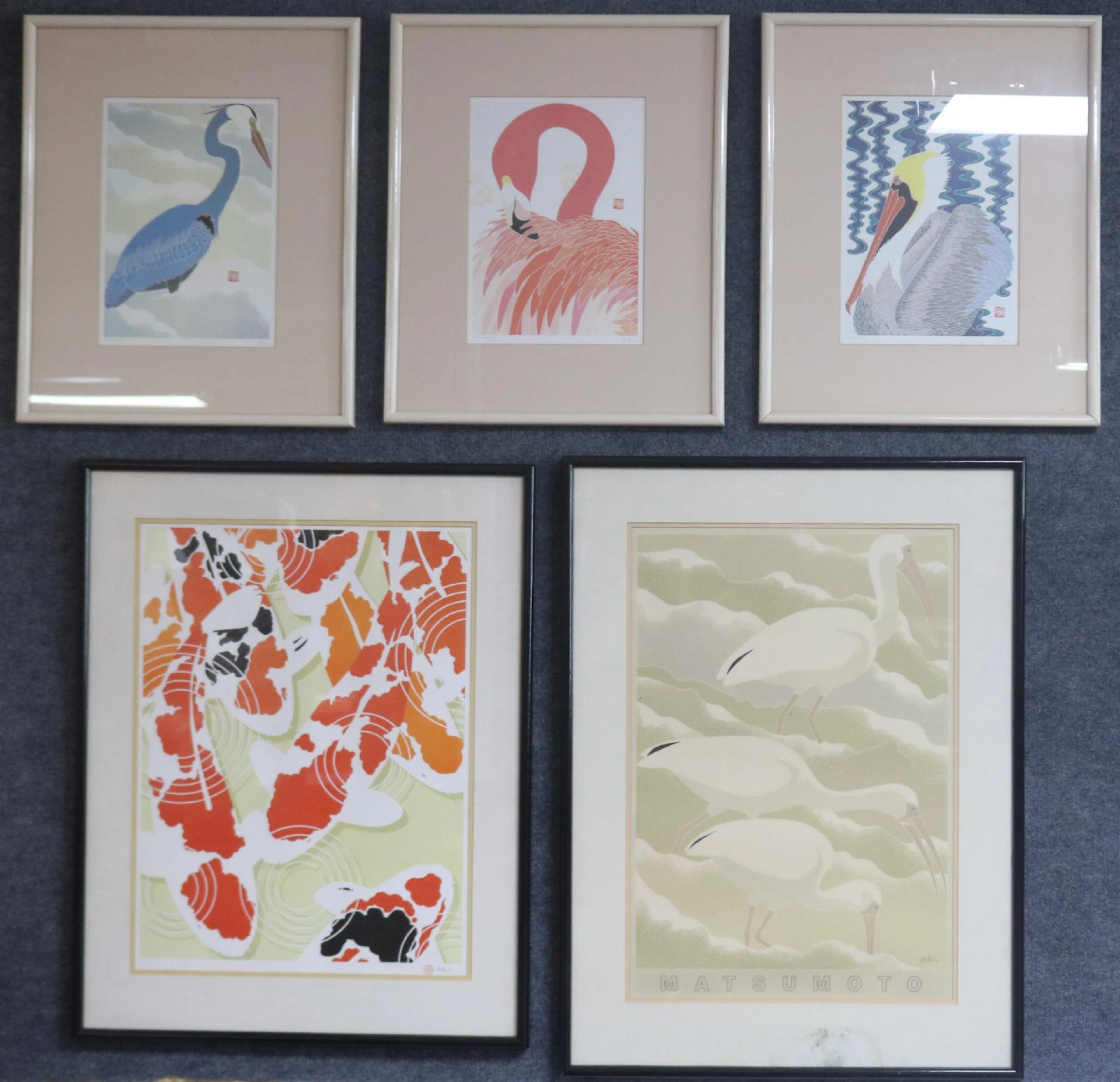 LOT OF 5 FRAMED IKKI MATSUMOTO PRINTS & POSTER, 3