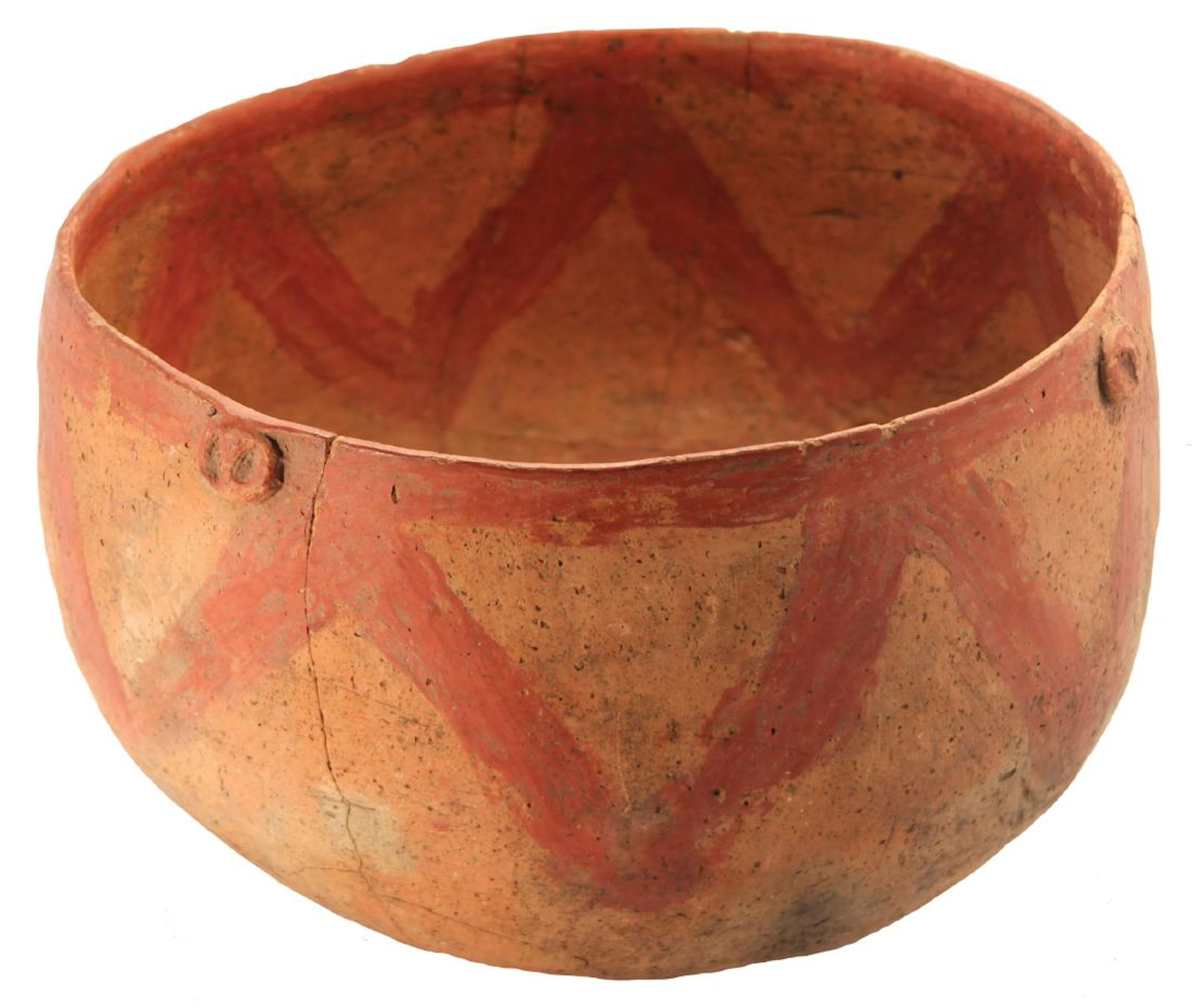 10 12/" D. Face Medallion Bowl. St. Francis Co, AR.