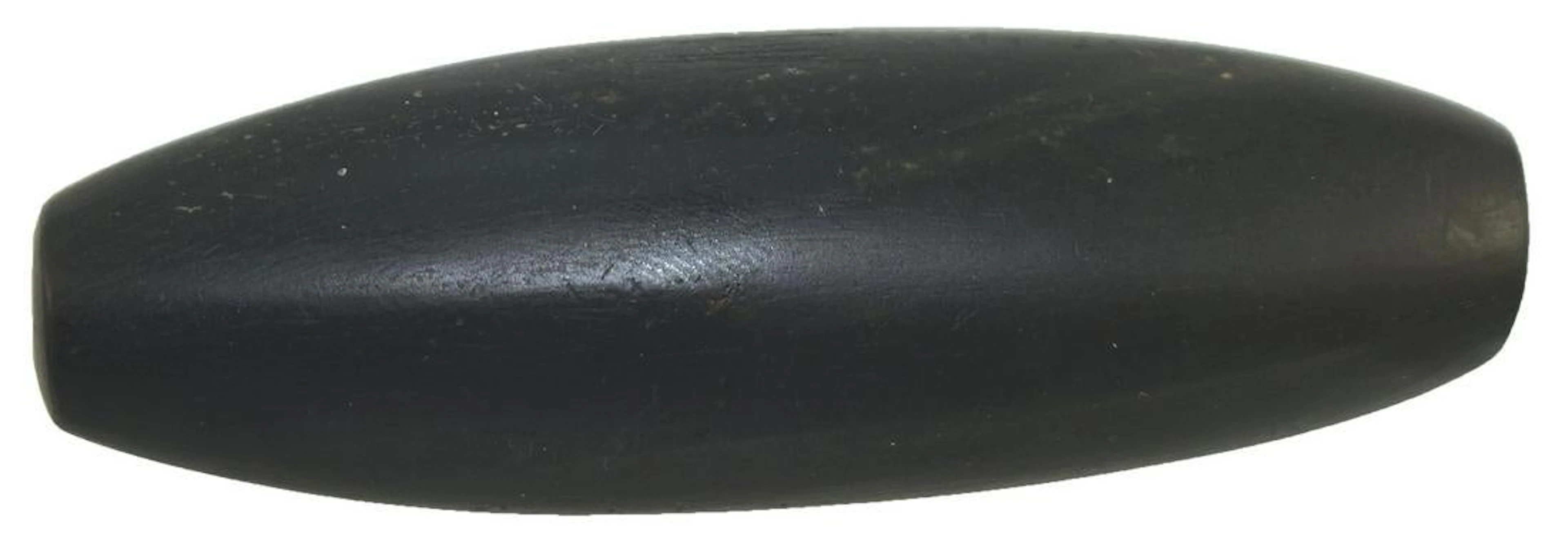 3 1/2" Bar Amulet. Huron Co, OH. Polished black