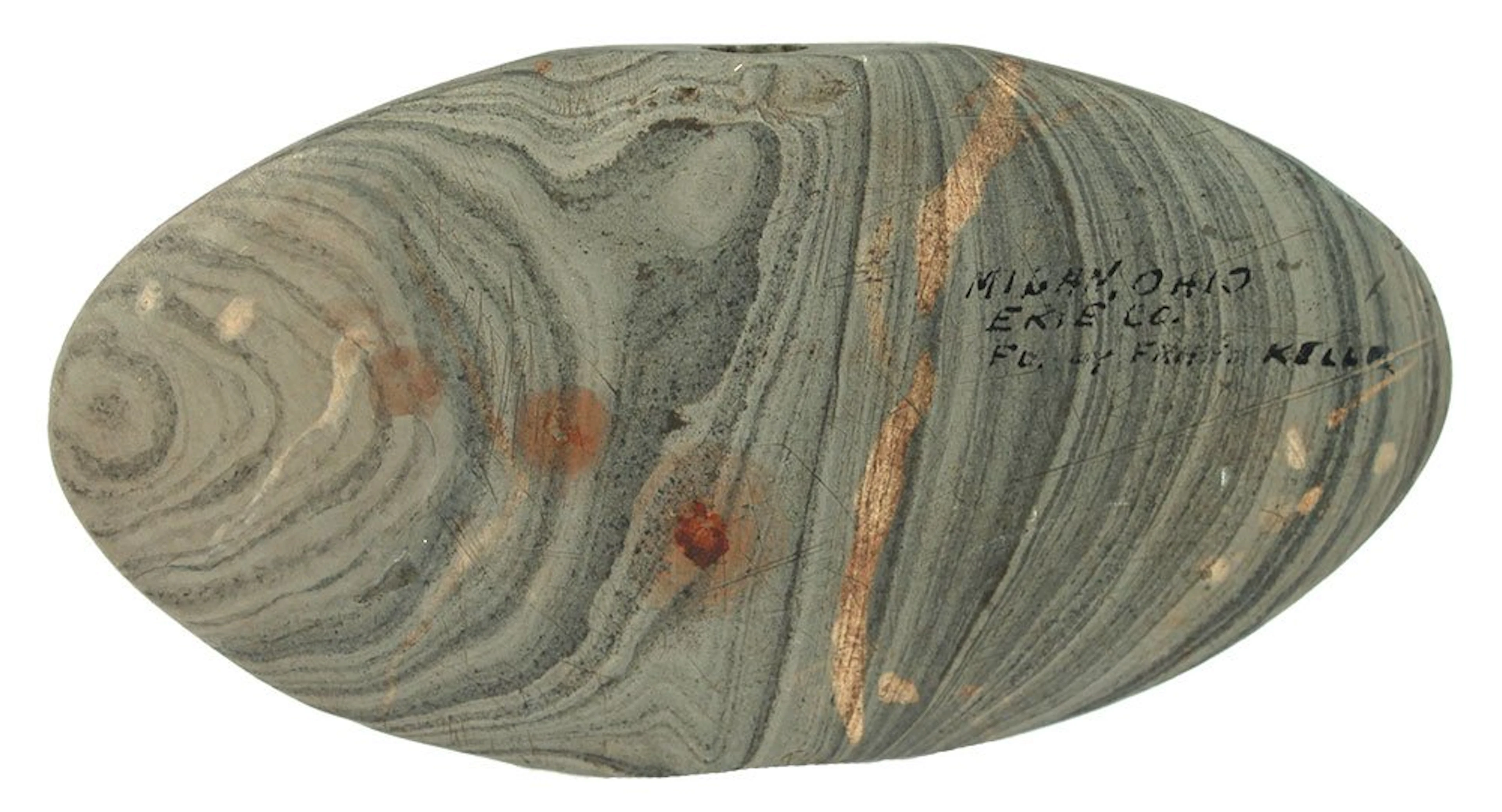 5 7/8" Winged Bannerstone. Erie Co, OH. Pictured in