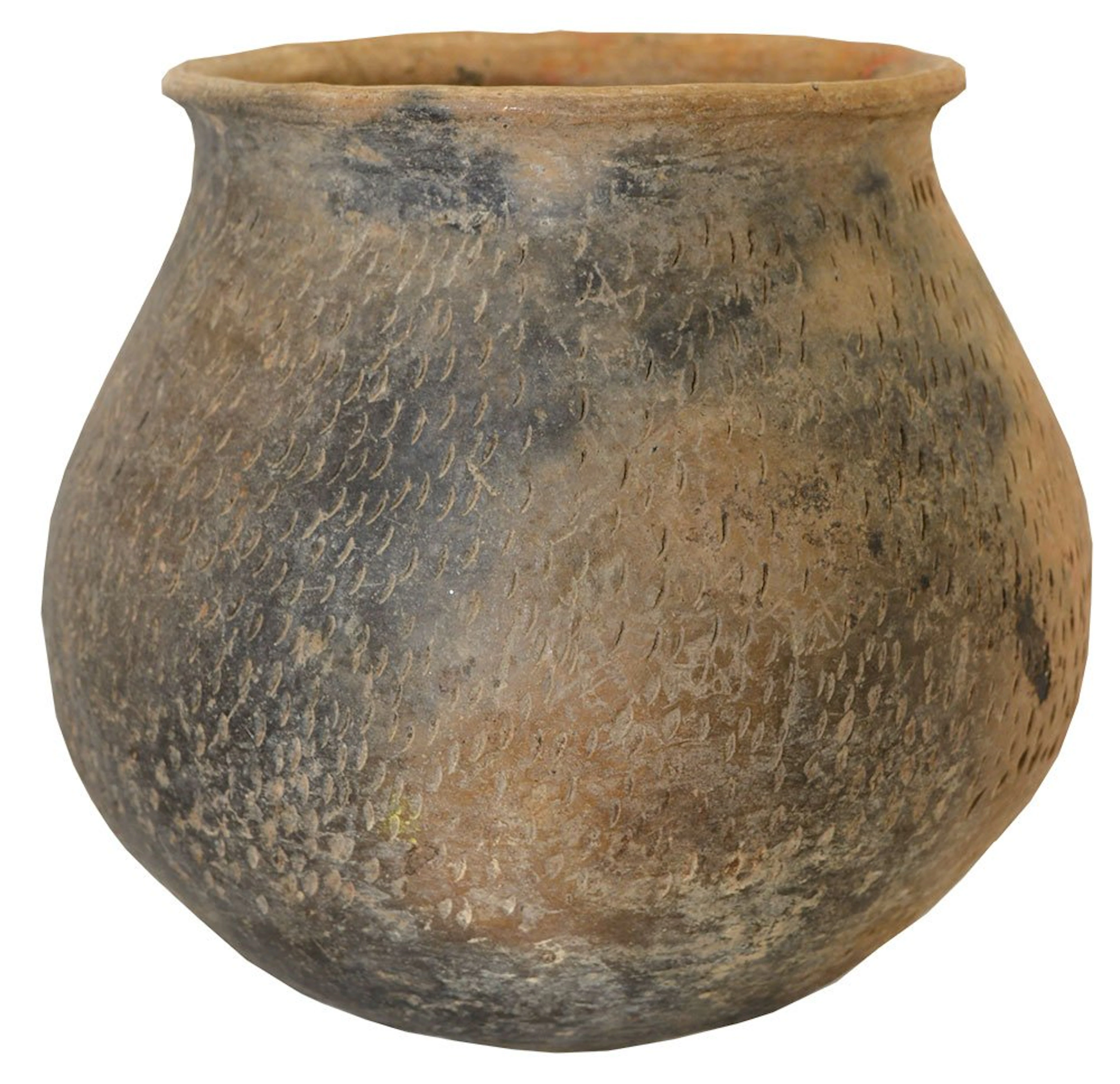 7 1/4" H. Casas Grandes Greyware Jar with punctated