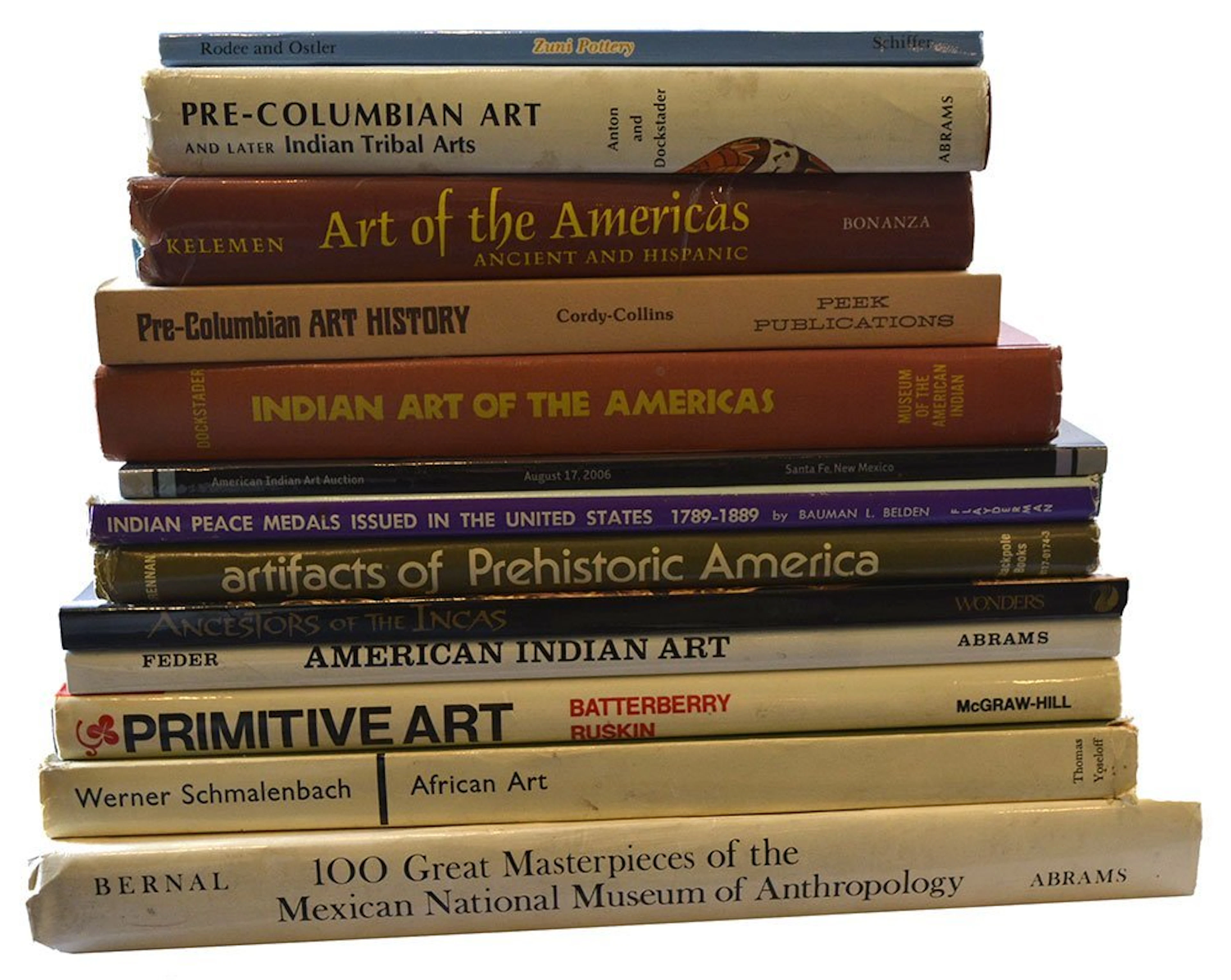 13 Books relating primarily to Pre-Columbian Artifacts