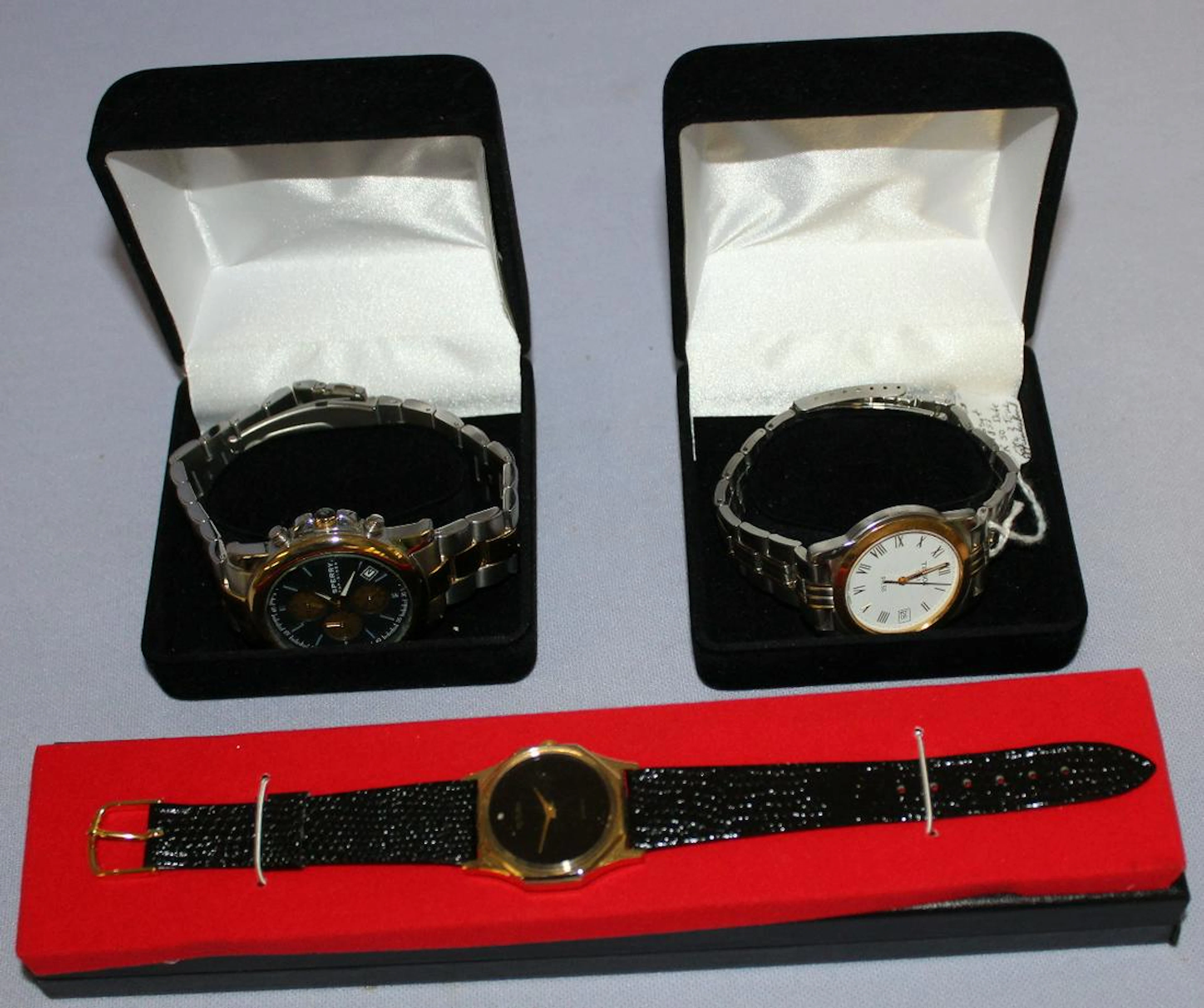 Lot of 3 Vintage In Case Wrist Watches