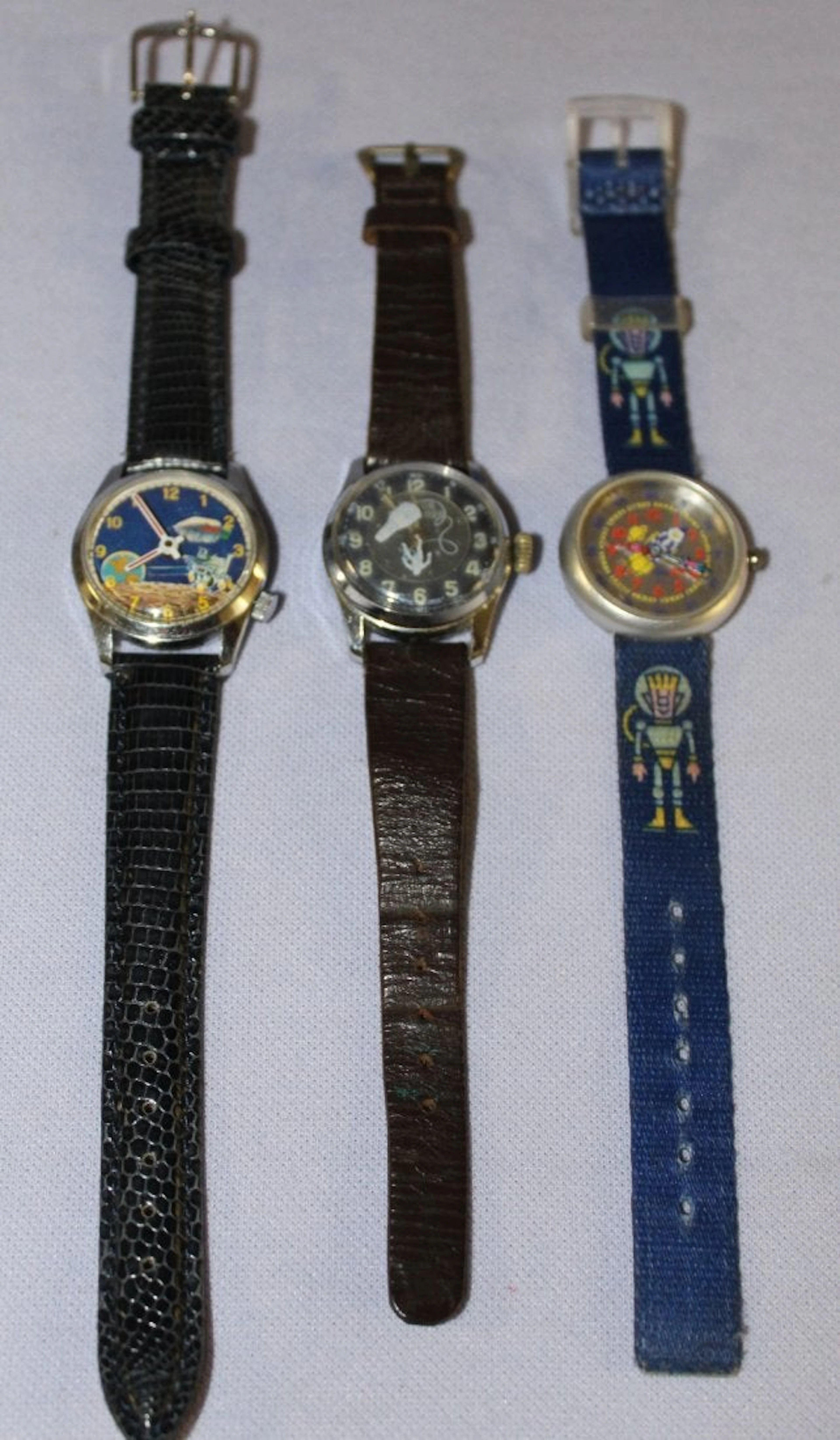 Lot of 3 Space Theme Wrist Watches