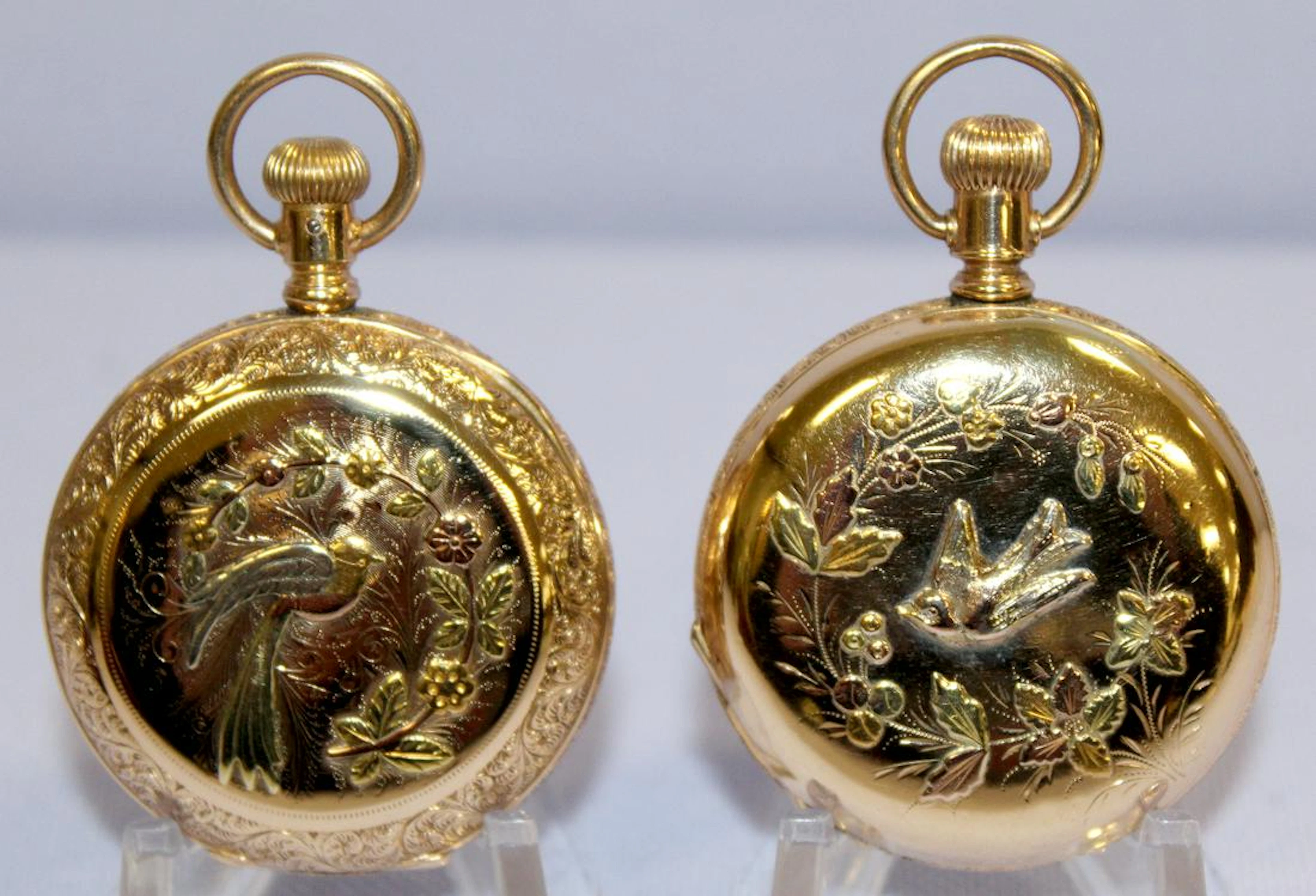 2 Elgin 7-15J HC Pocket Watches