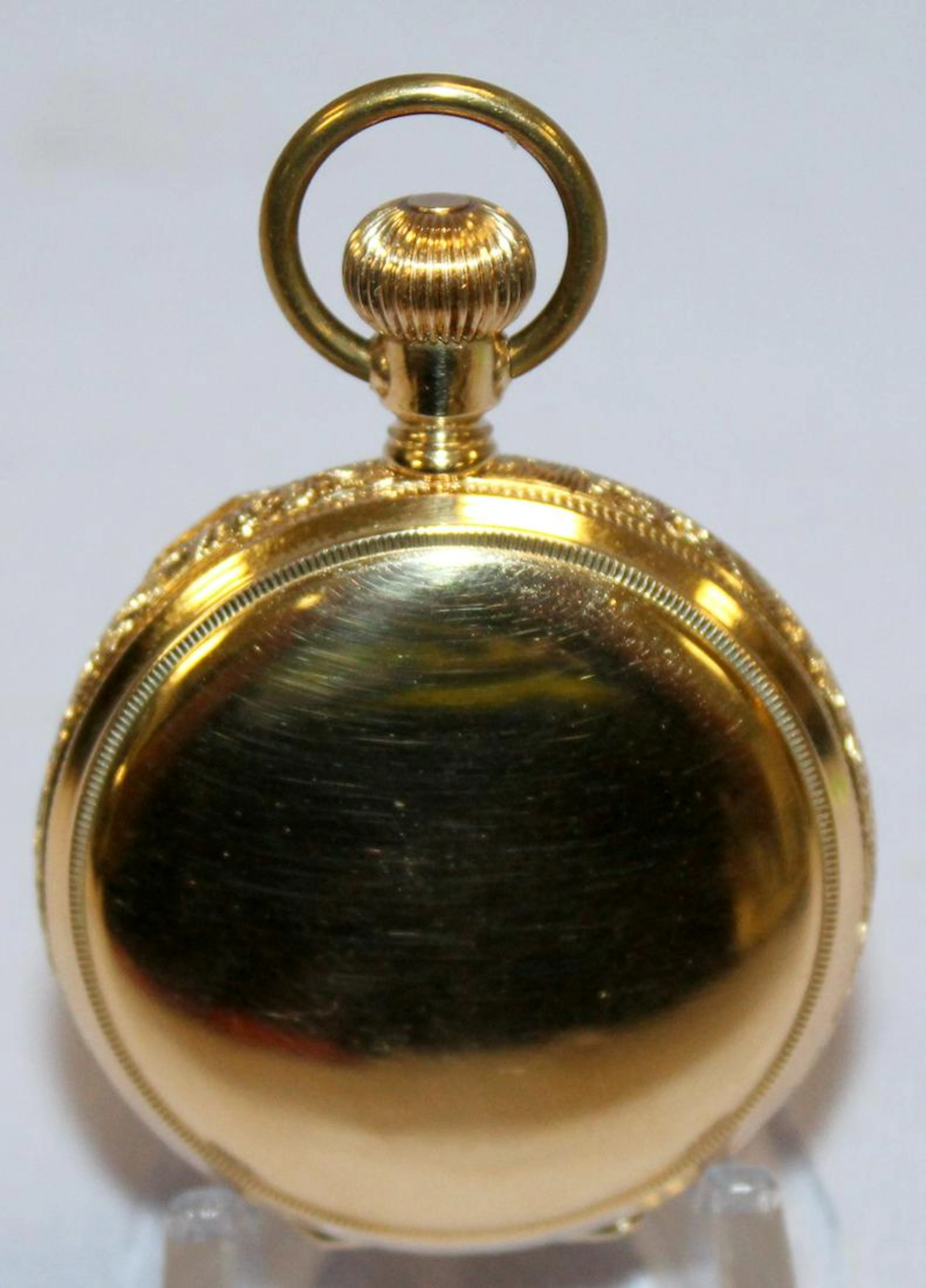 14KYG Elgin 7-15J 6S HC Pocket Watch
