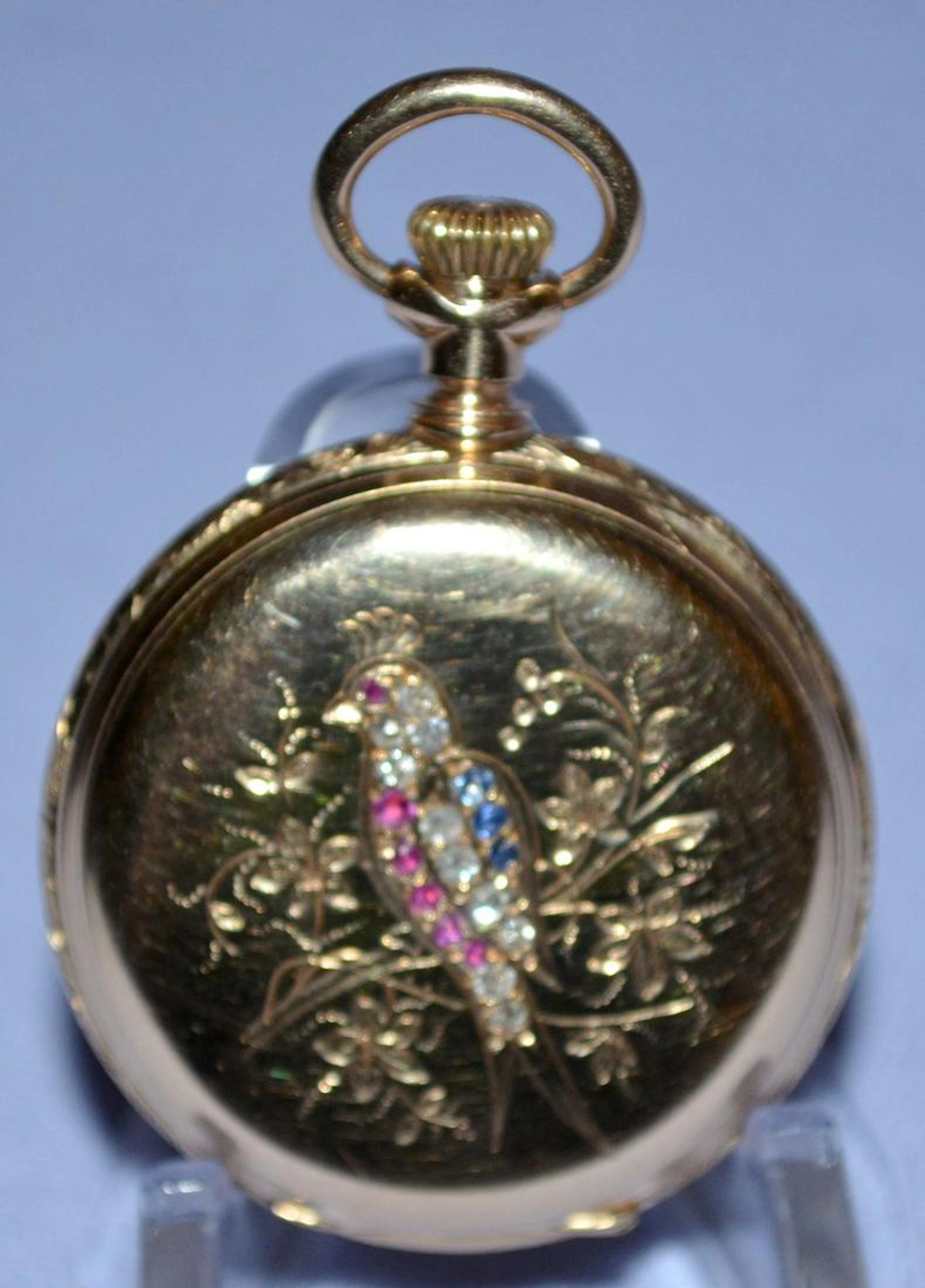 14KYG Elgin M1 7-15J 0S HC Pocket Watch