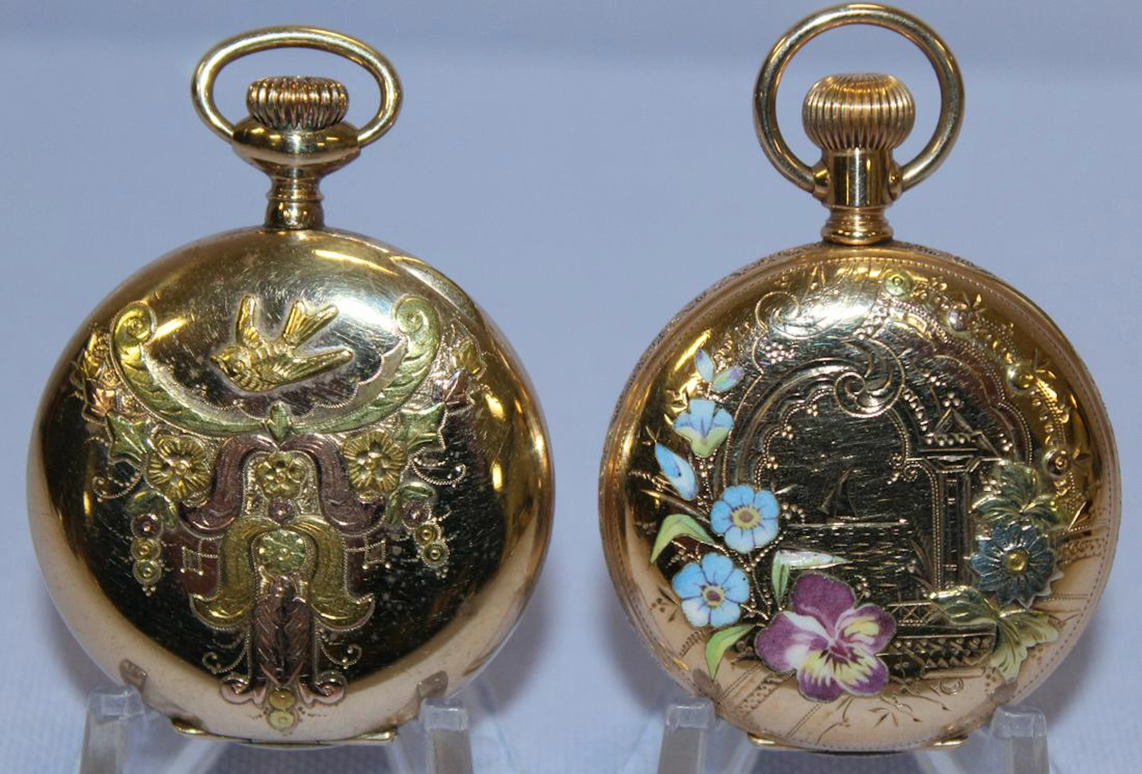 2 Columbia 6S GF HC Pocket Watches