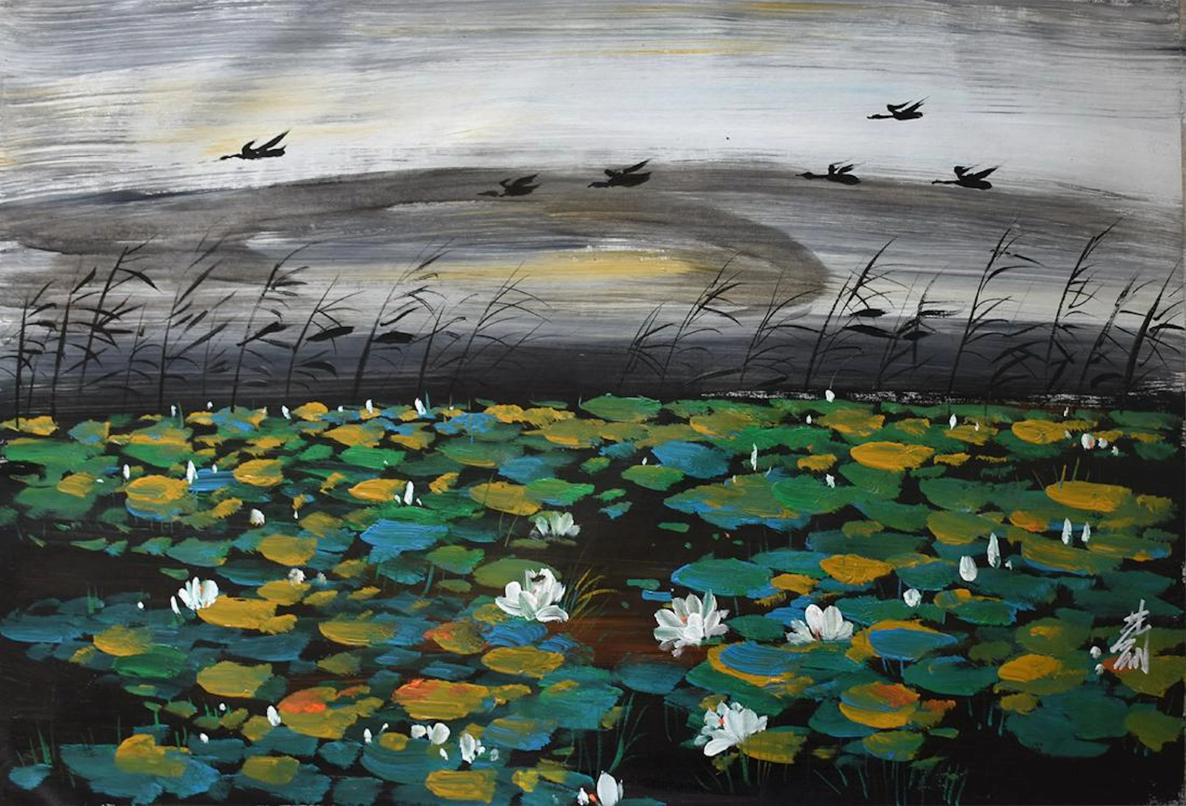 Lin fengmian (1900-1991) | lotus pond