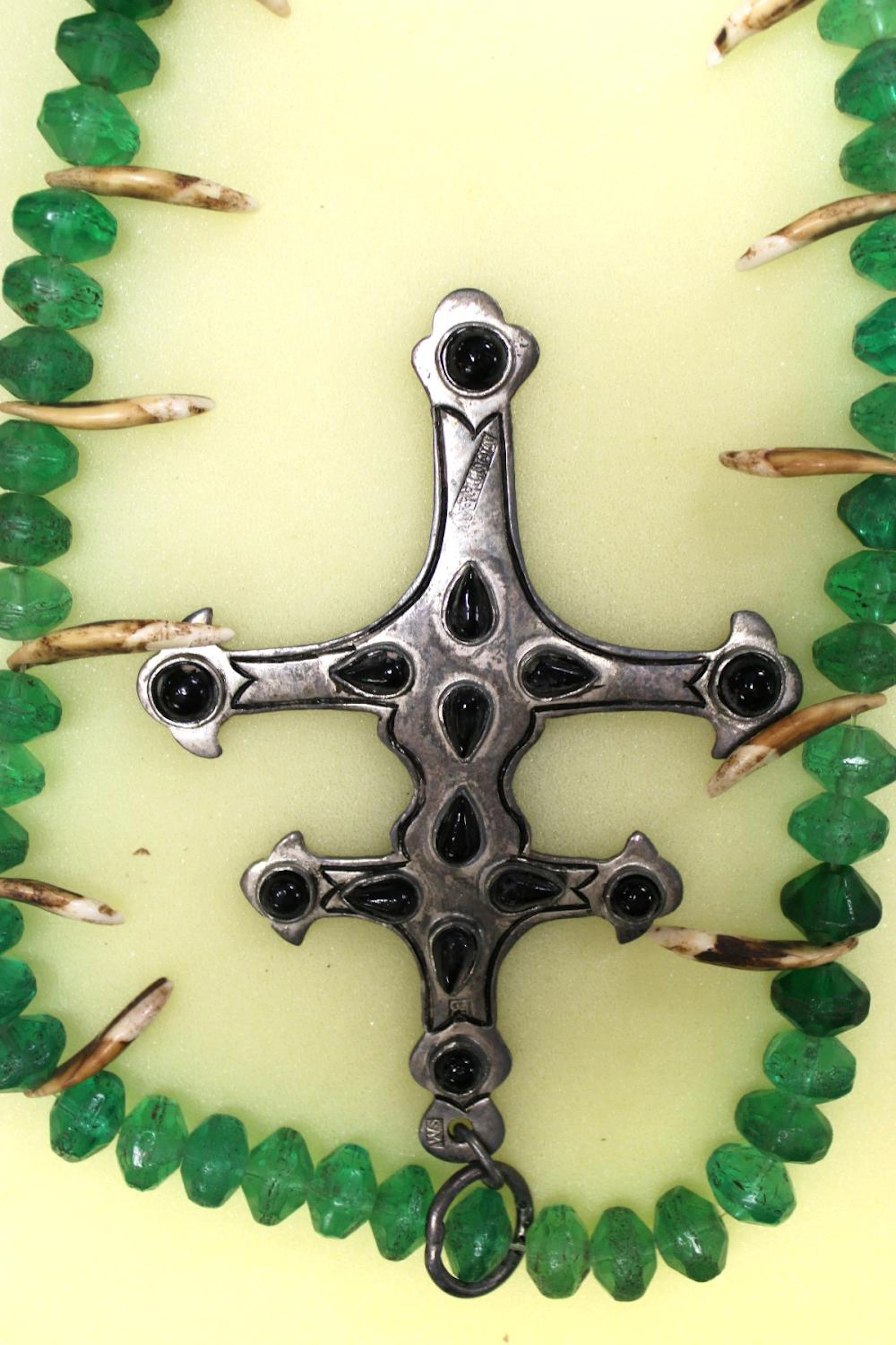 6"L x 4"W Double Cross Sterling Cross ( H.B