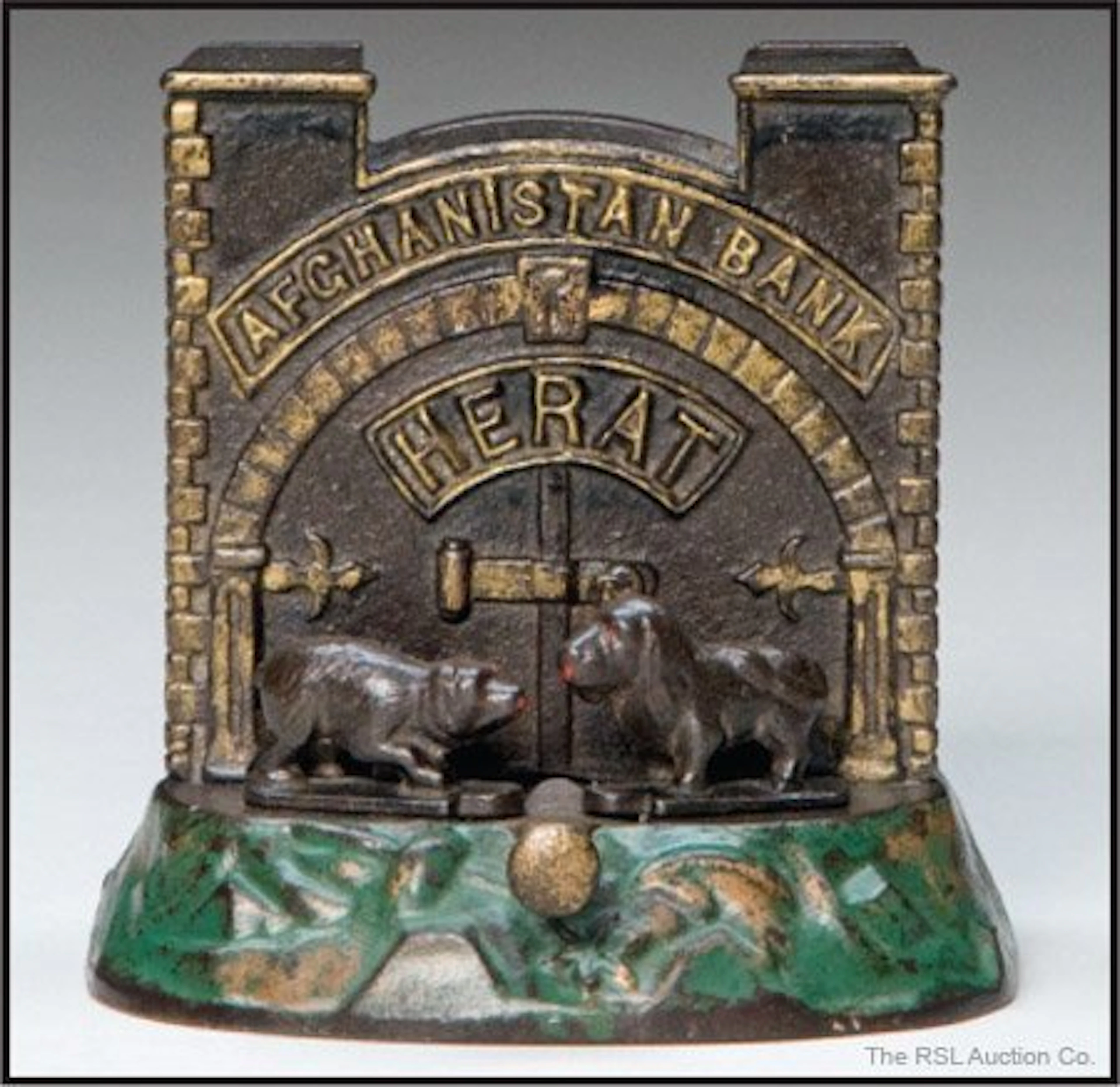Afghanistan cast iron mechanical bank