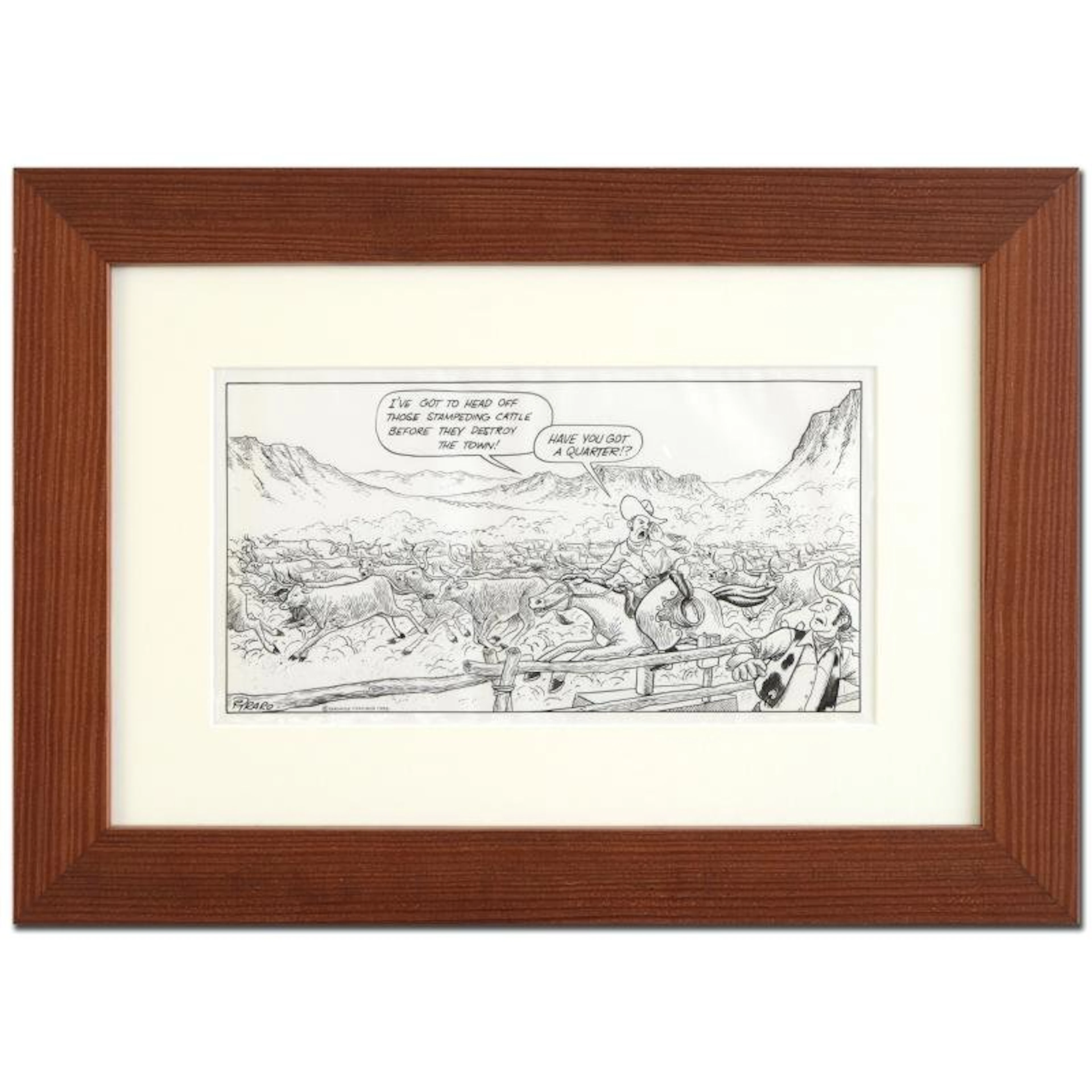 Old West Stampede (1993-S) by Bizarro Original