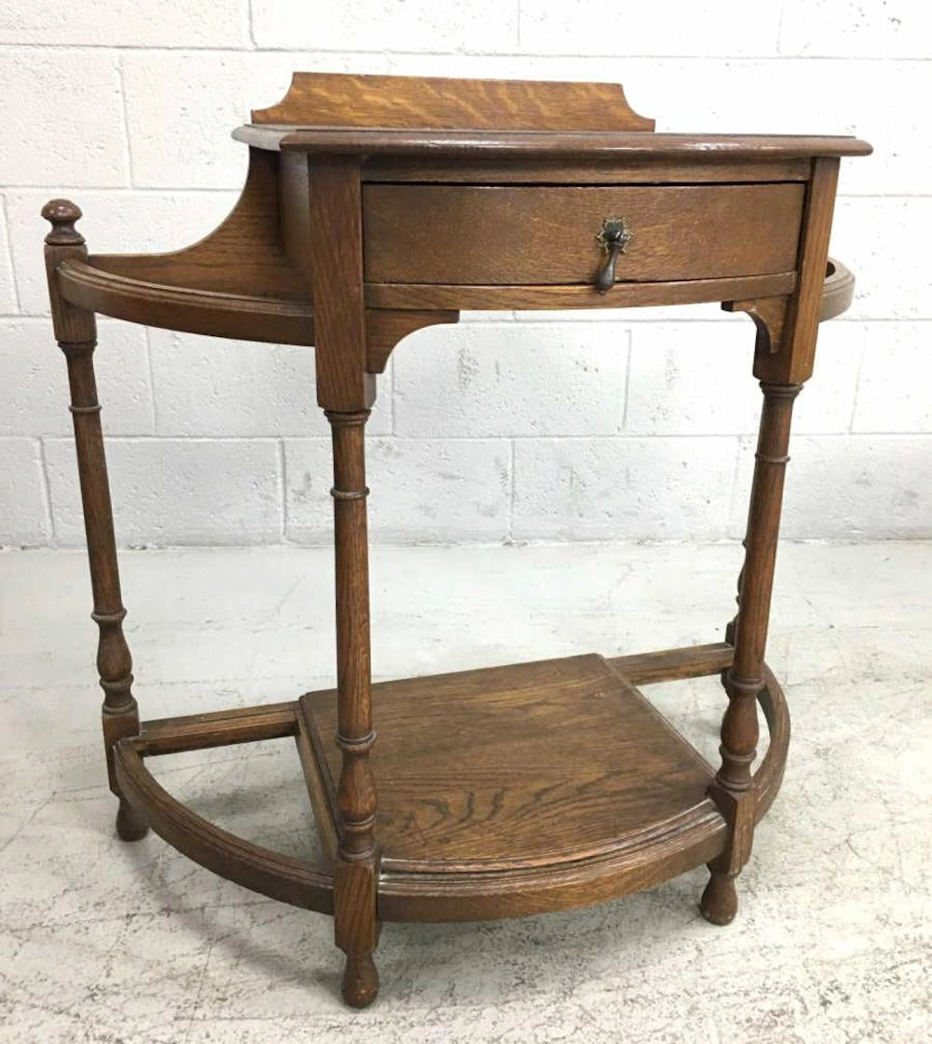 Early 20th C. Umbrella Oak Hall Stand