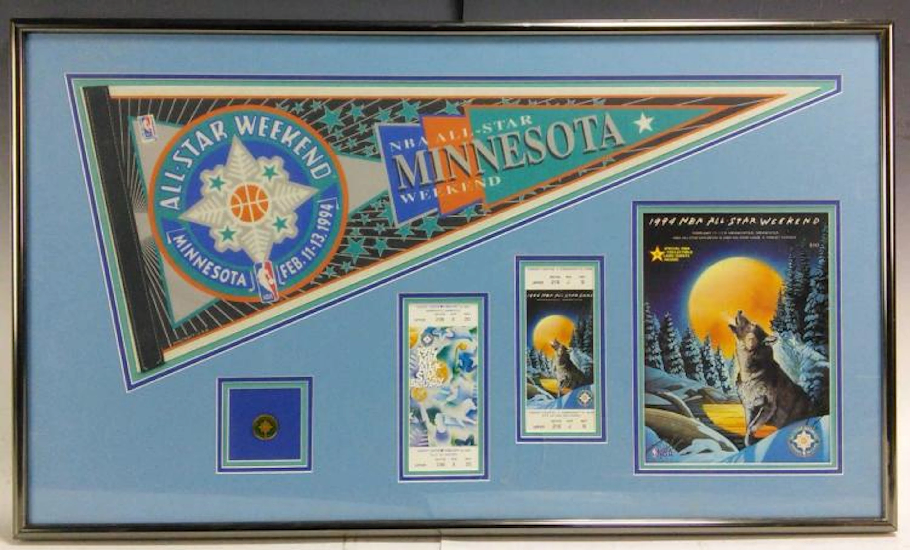 1994 NBA All Star Weekend Minnesota Pennant