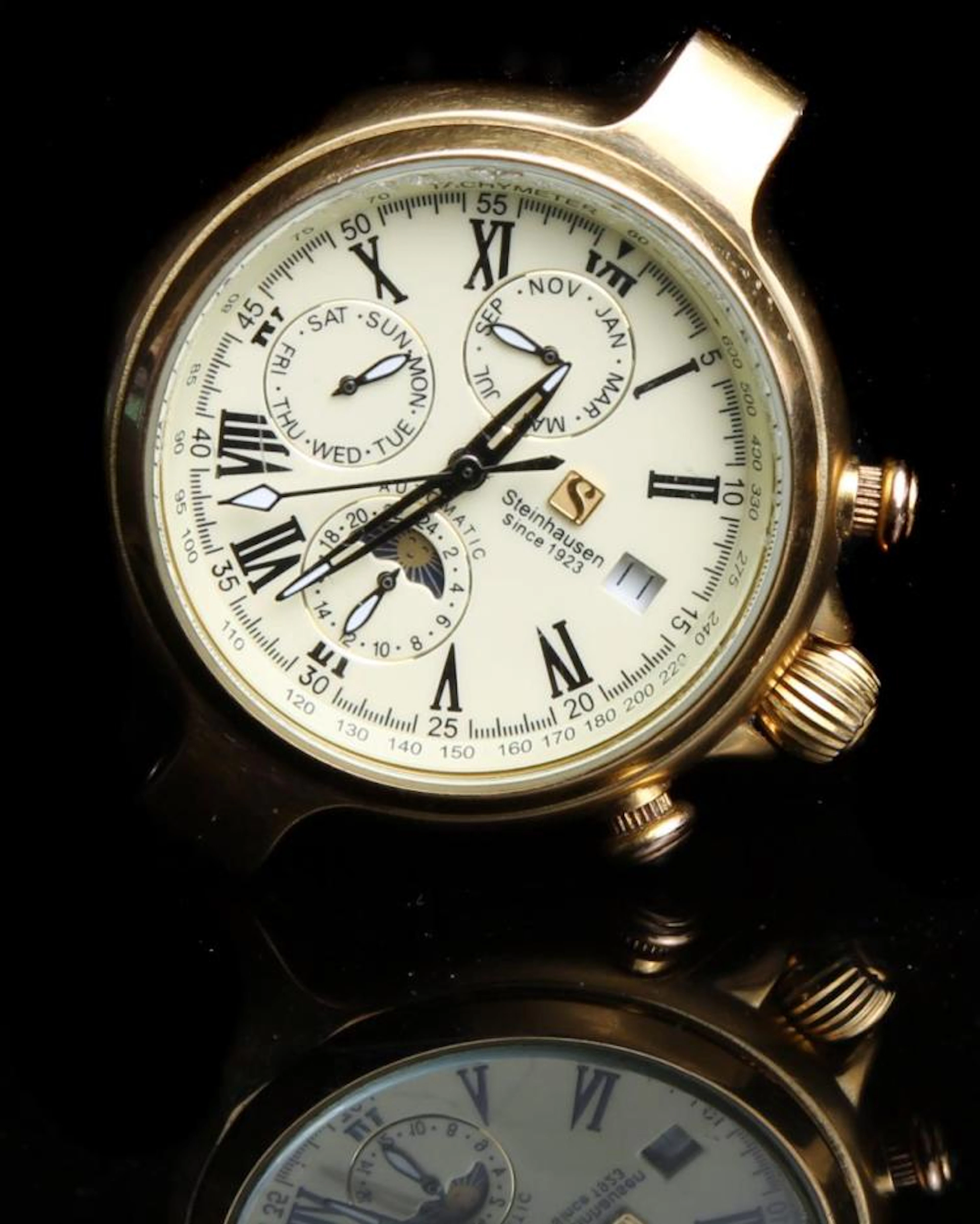 Steinhausen Gold Estate Skeleton Back Automatic Watch