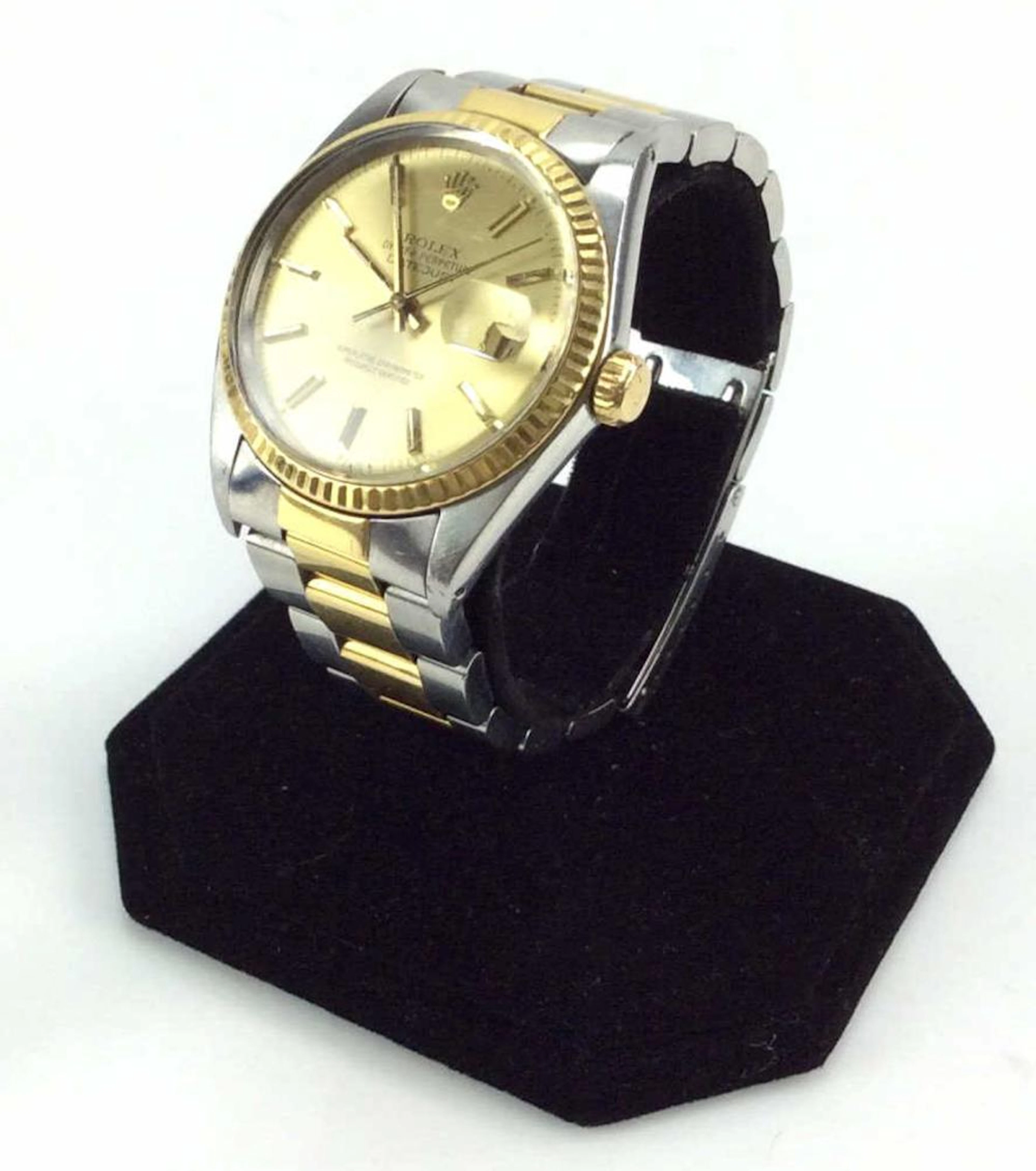 Rolex Oyster Perpetual Datejust 18k Gold & Steel Watch