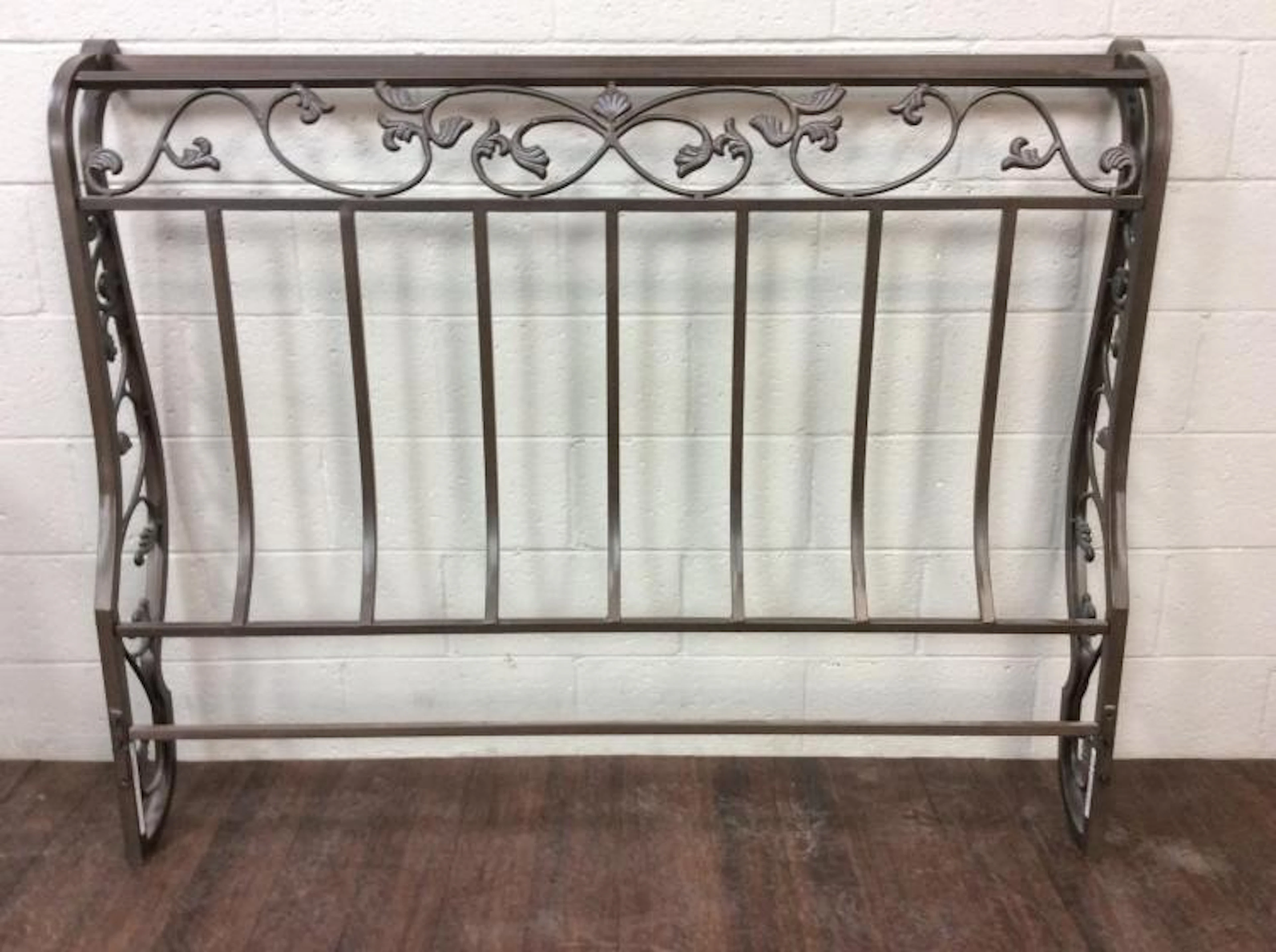 Tuscan Style Metal Queen Headboard
