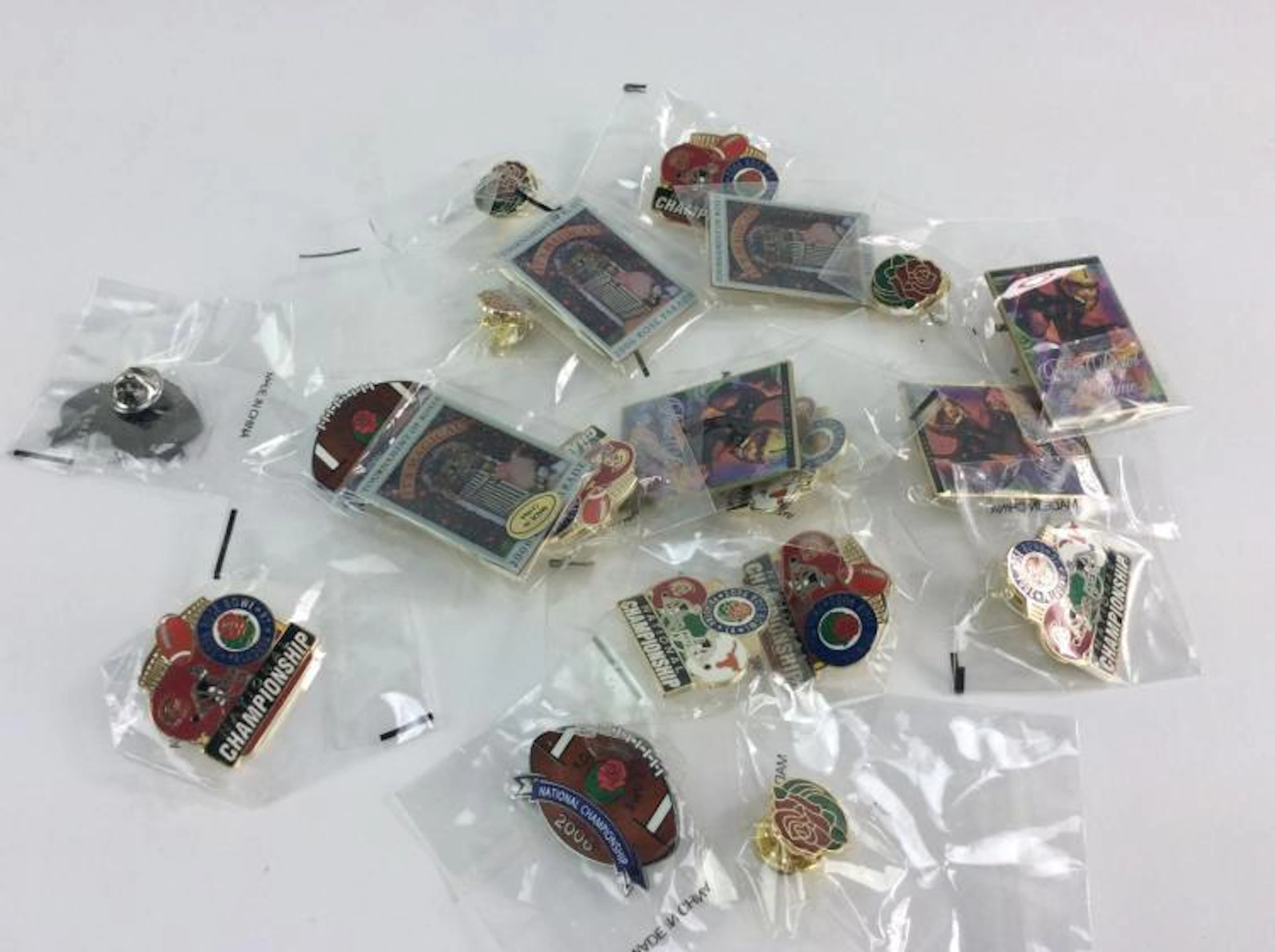 10+ Pc. Rose Bowl Collectible Pins