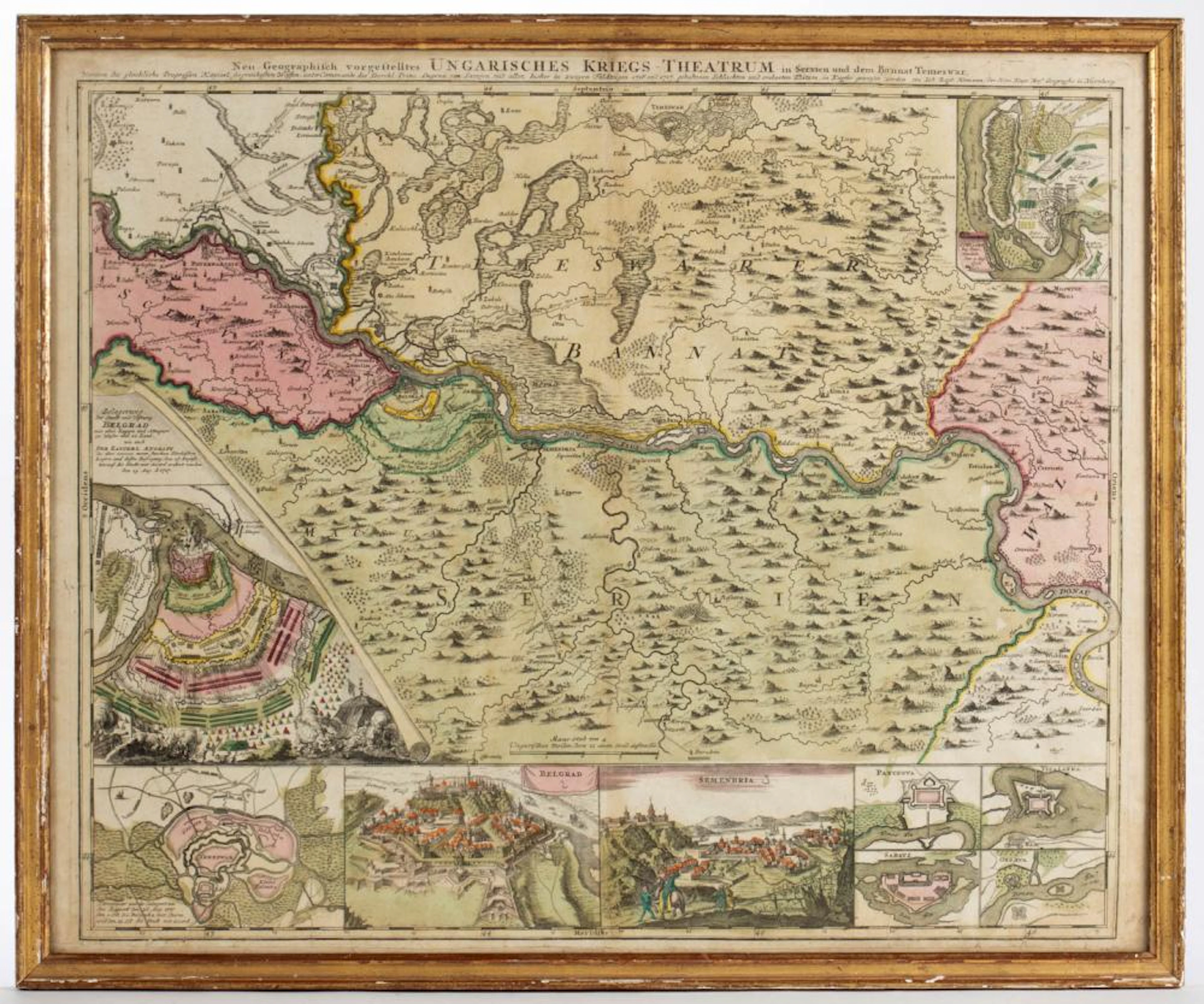 JOHANN BAPTIST HOMANN (GERMAN, 1664-1724) MAP OF HUNGARY