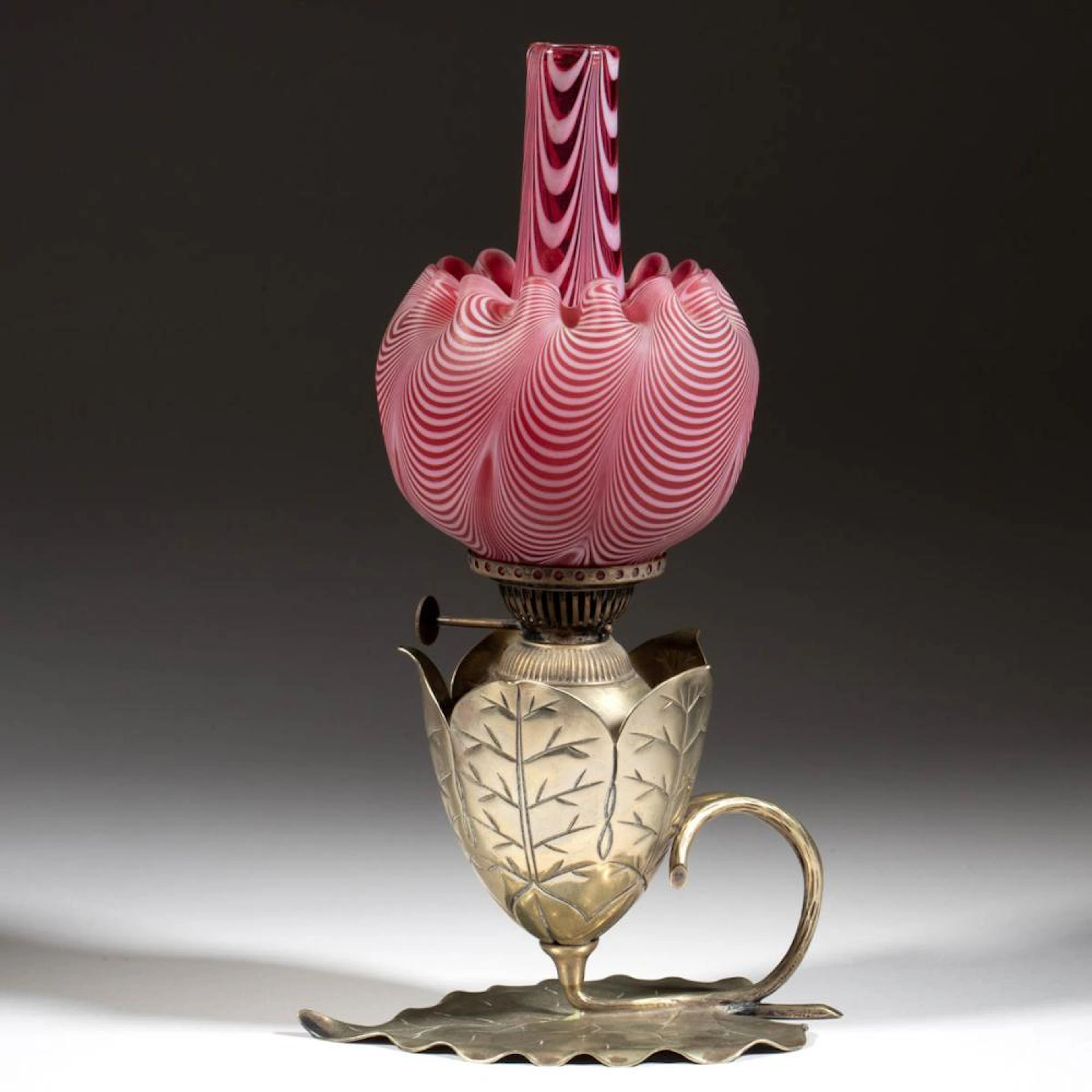 RARE SILVER-PLATED AND NAILSEA MINIATURE FINGER LAMP