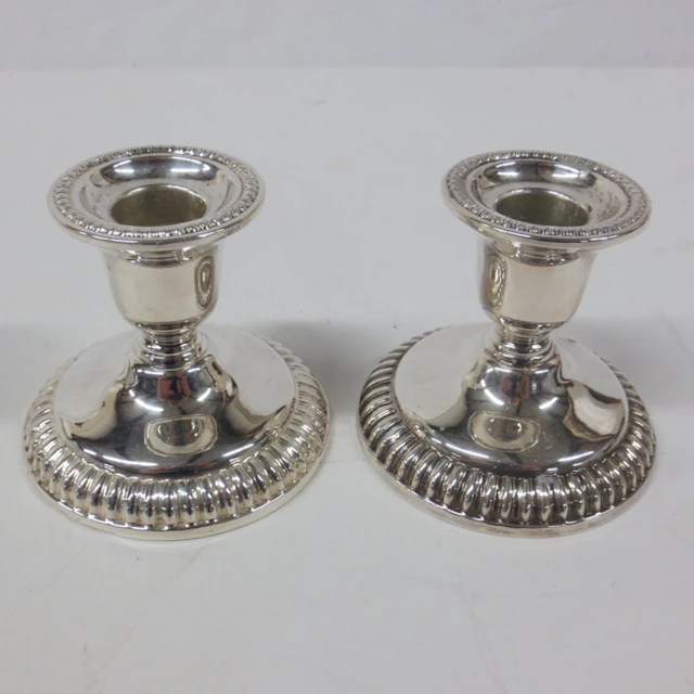 Pr. Sterling Silver candleholders