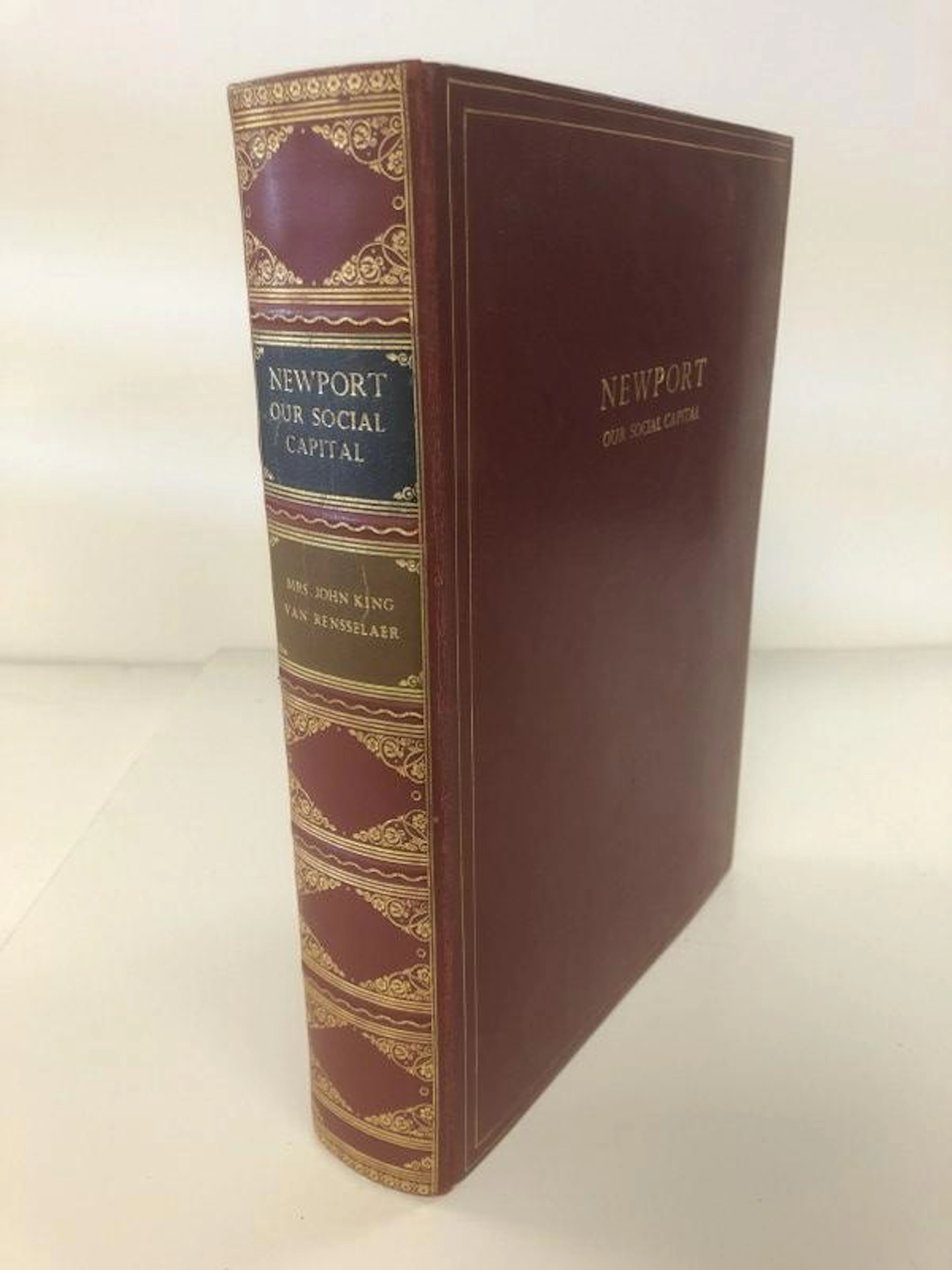 EWPORT OUR SOCIAL CAPITAL, 1905 FIRST EDITION, IN RED
