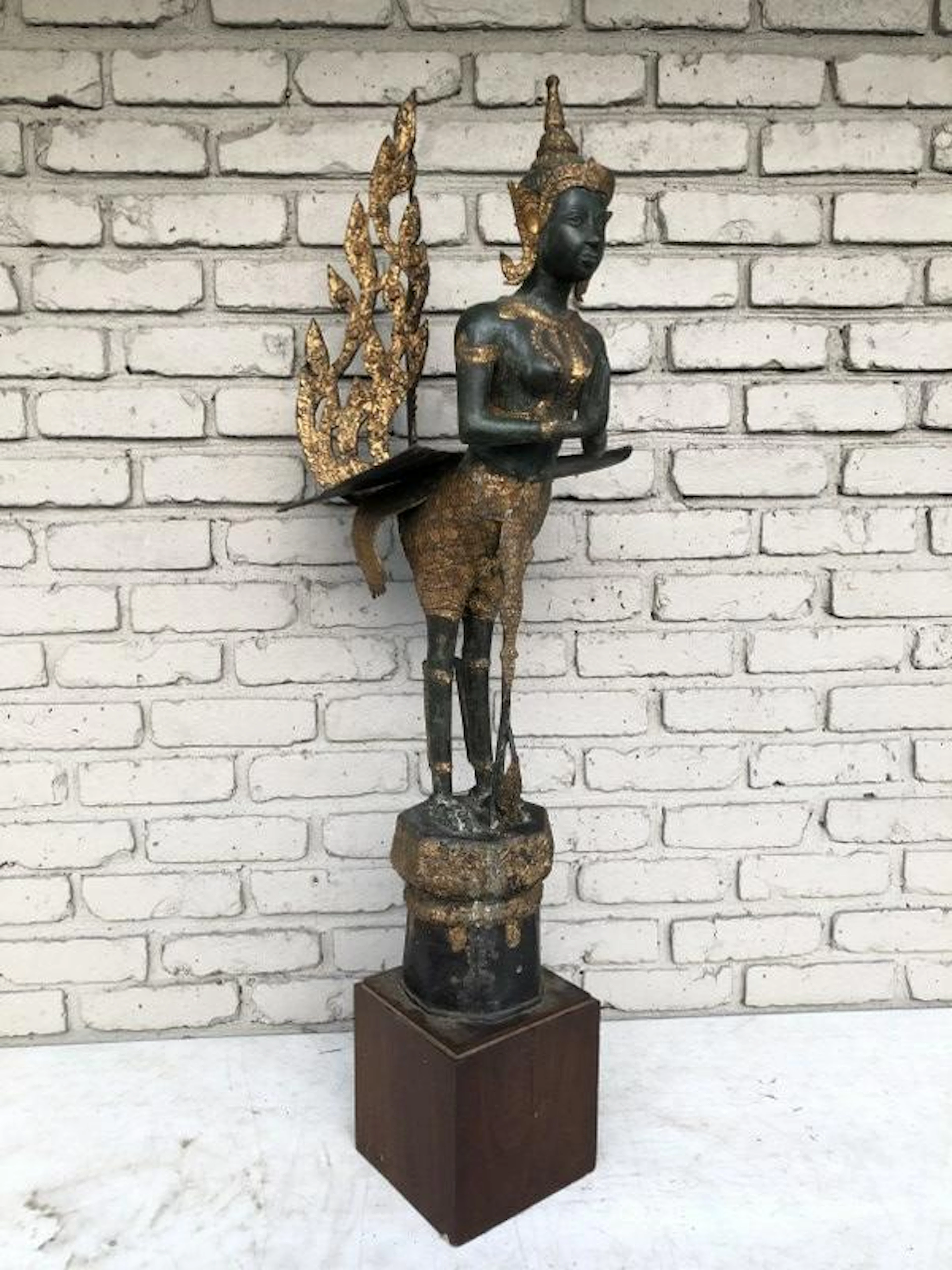 OLD MIXED METAL SOUTHEAST ASIA BUDDHA, BRONZE METAL